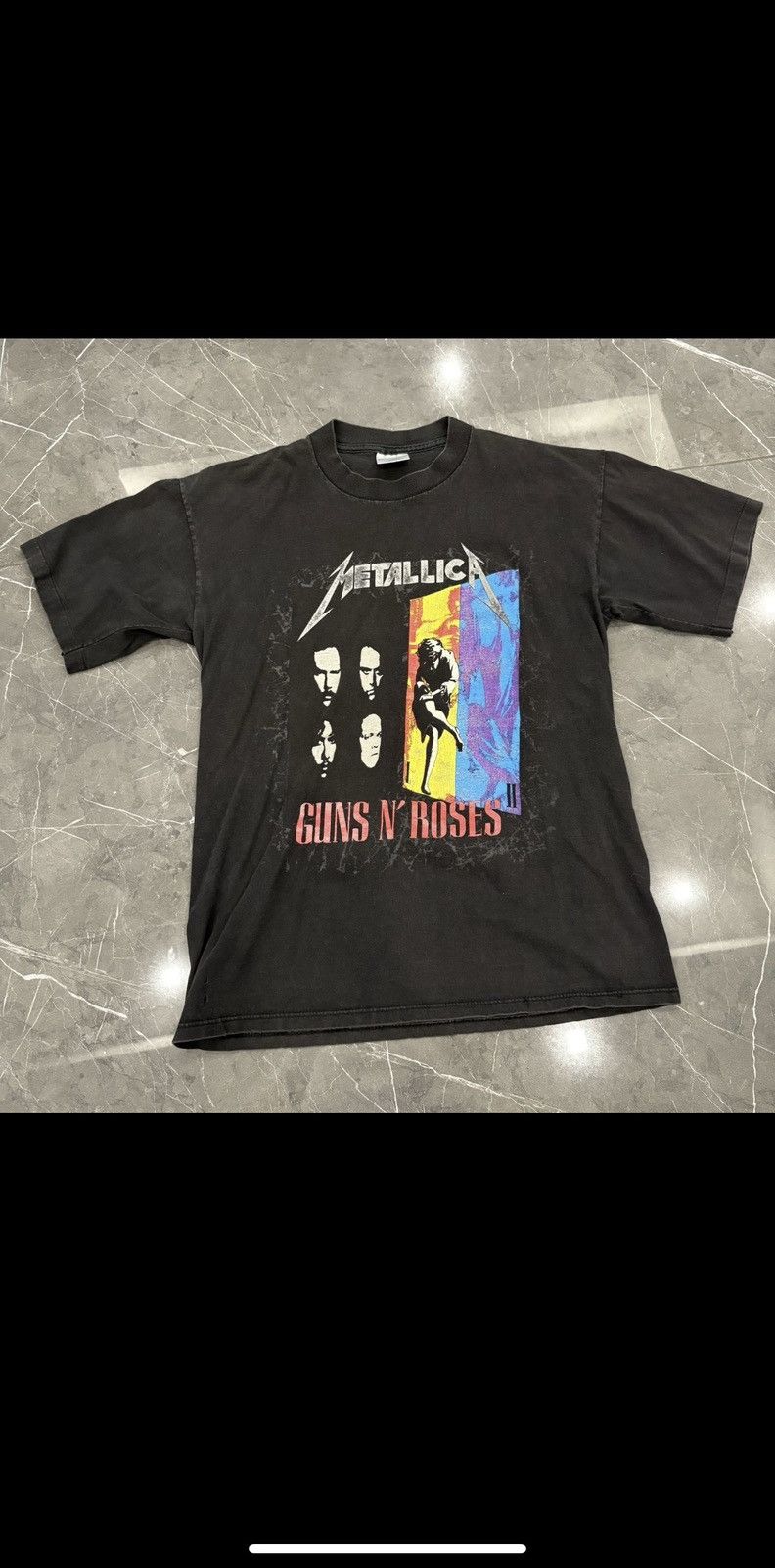 Vintage 1992 Metallica Guns N Roses Tour Brockum Tee XL