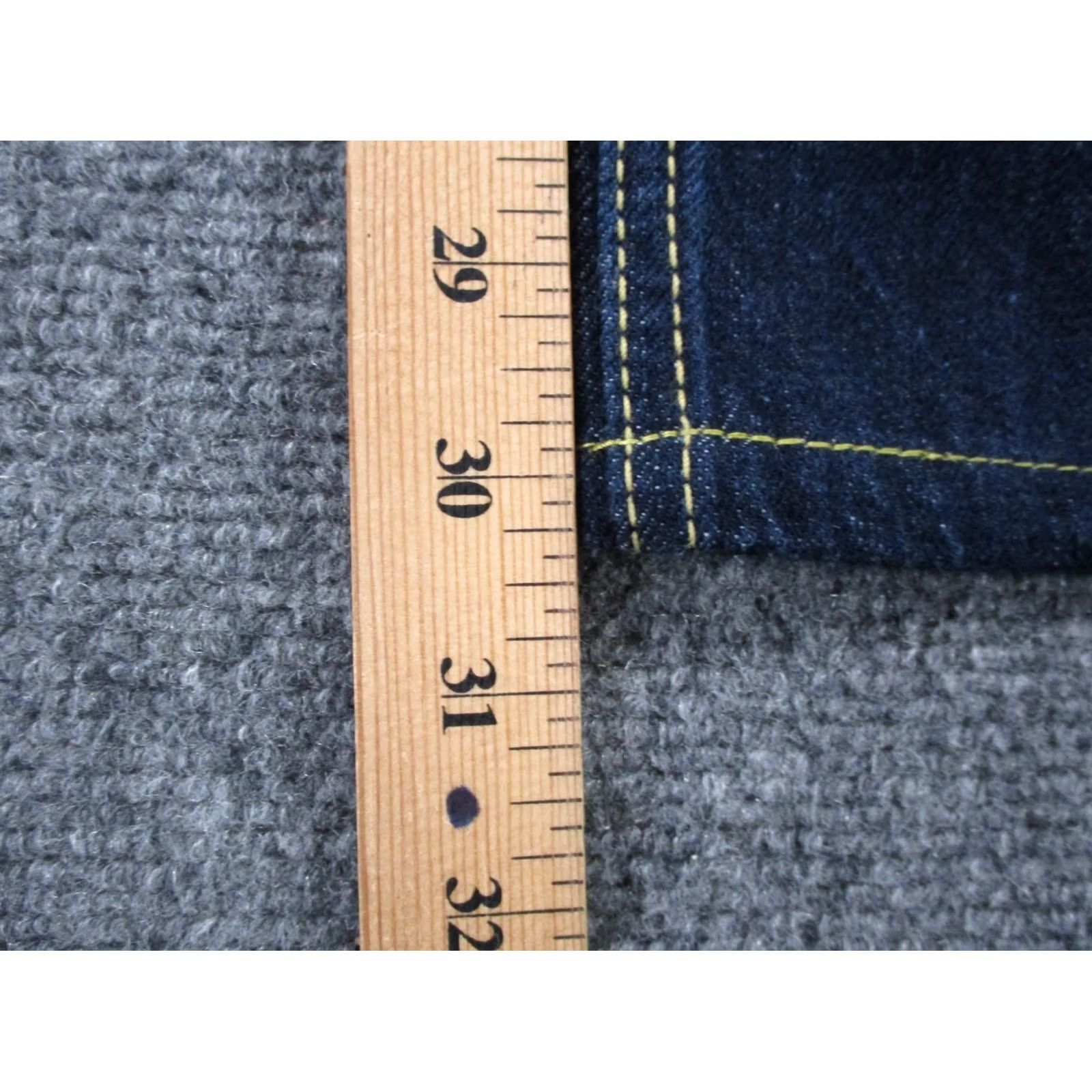 Edwin Edwin Jeans Mens L Blue Denim Overworks Factory Classic Straight Casual Jeans Brand Edwin Masculine Sizes L Blue Denim Straight Fit Mens Size US 33 - 4 Thumbnail