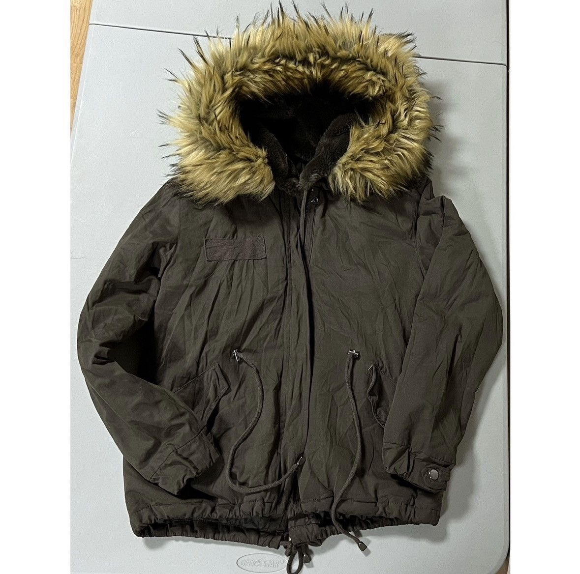 Zara Zara Brown Tan Beige Fur Winter Jacket Coat Outerwear XS 🤎✨ Size XS / US 0-2 / IT 36-38 - 5 Thumbnail