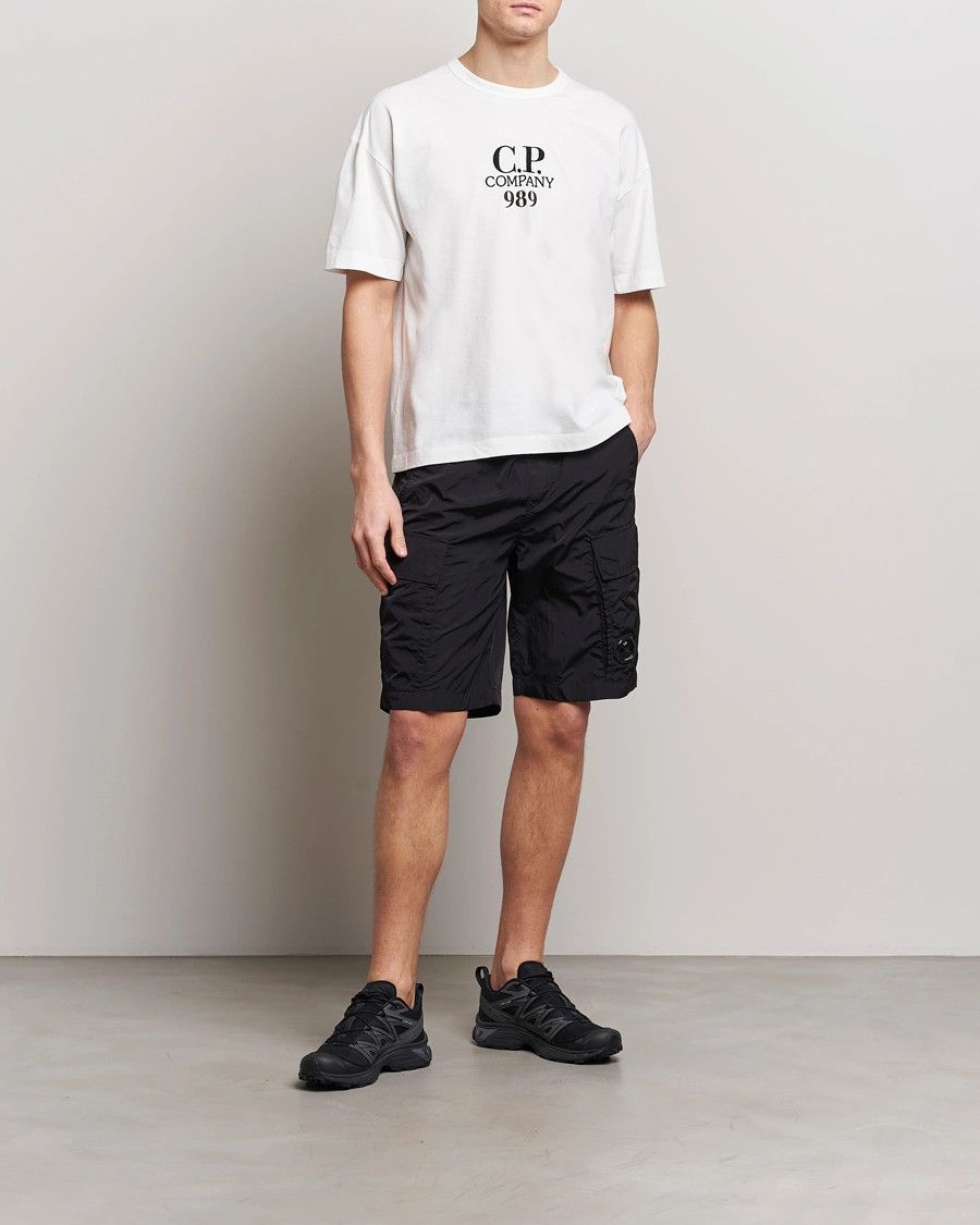 C.P. Company o1y1224 Logo Crewneck T-Shirt in Off white Size US XL / EU 56 / 4 - 2 Thumbnail