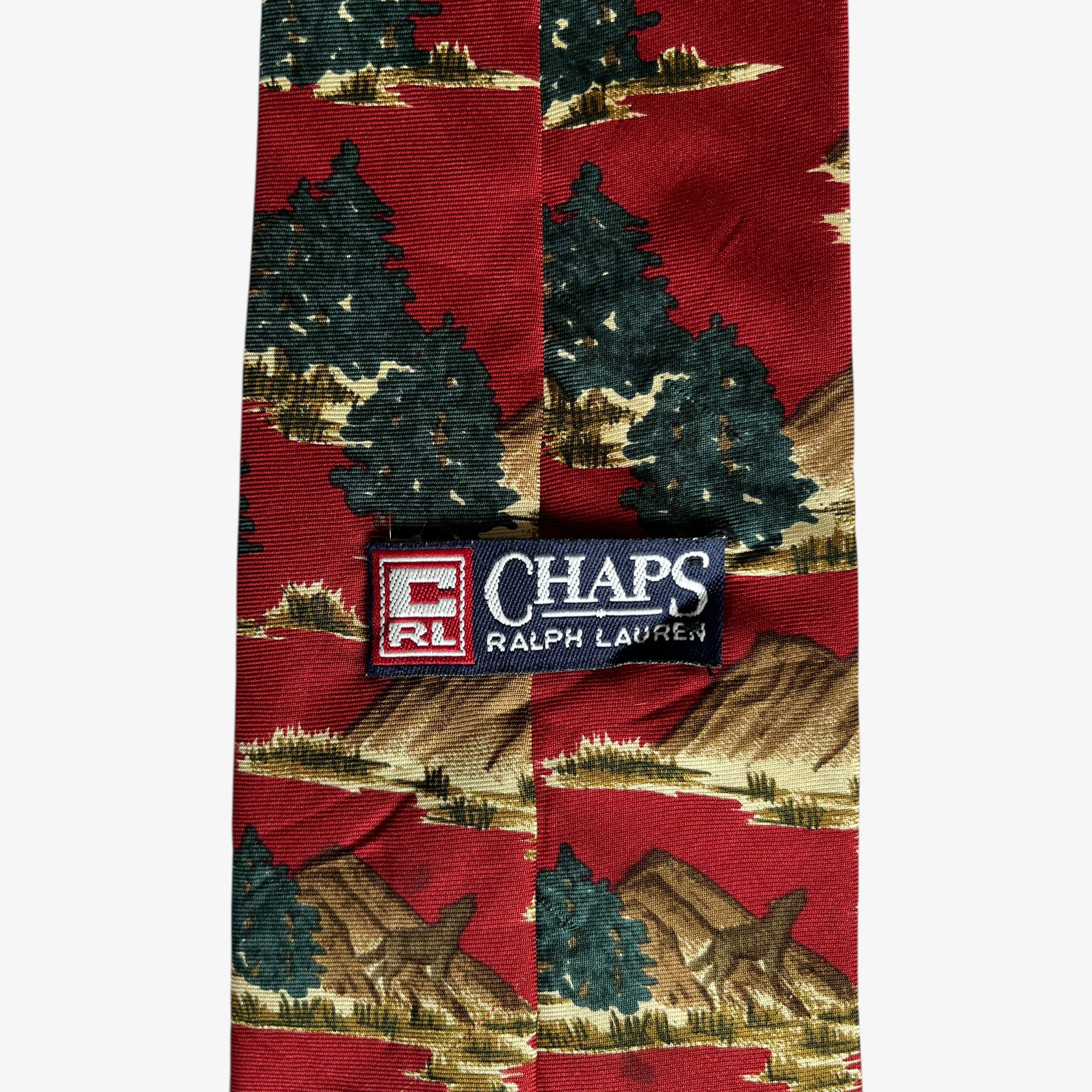 Ralph Lauren Vintage 90s Ralph Lauren Reindeer & Christmas Tree Print Tie Size ONE SIZE - 2 Thumbnail