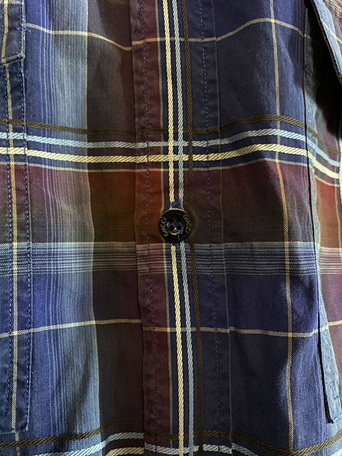 Gucci × Vintage Gucci Vintage Shirt Made In Italy Size US L / EU 52-54 / 3 - 2 Thumbnail
