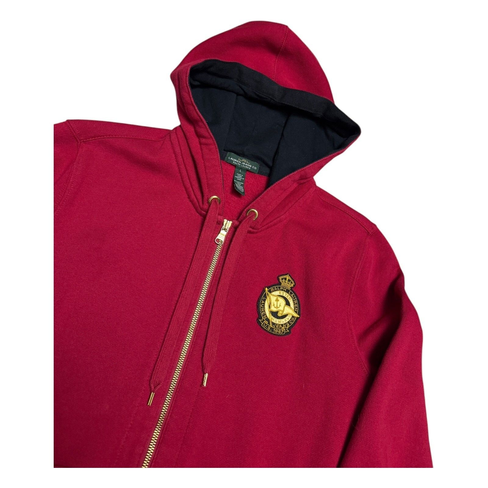 Lauren Ralph Lauren LAUREN RALPH LAUREN Designer Casual Full Zip Hoodie Large Size US L / EU 52-54 / 3 - 2 Thumbnail