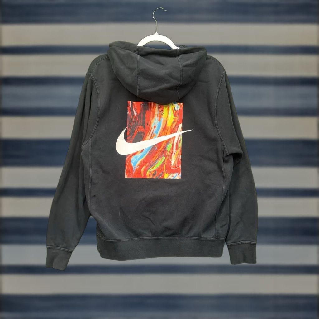 Nike Nike House Of Innovation Hoodie Mens Small NYC/000 Back Hit Big Logo Black y2k Shirt Size US S / EU 44-46 / 1 - 1 Thumbnail