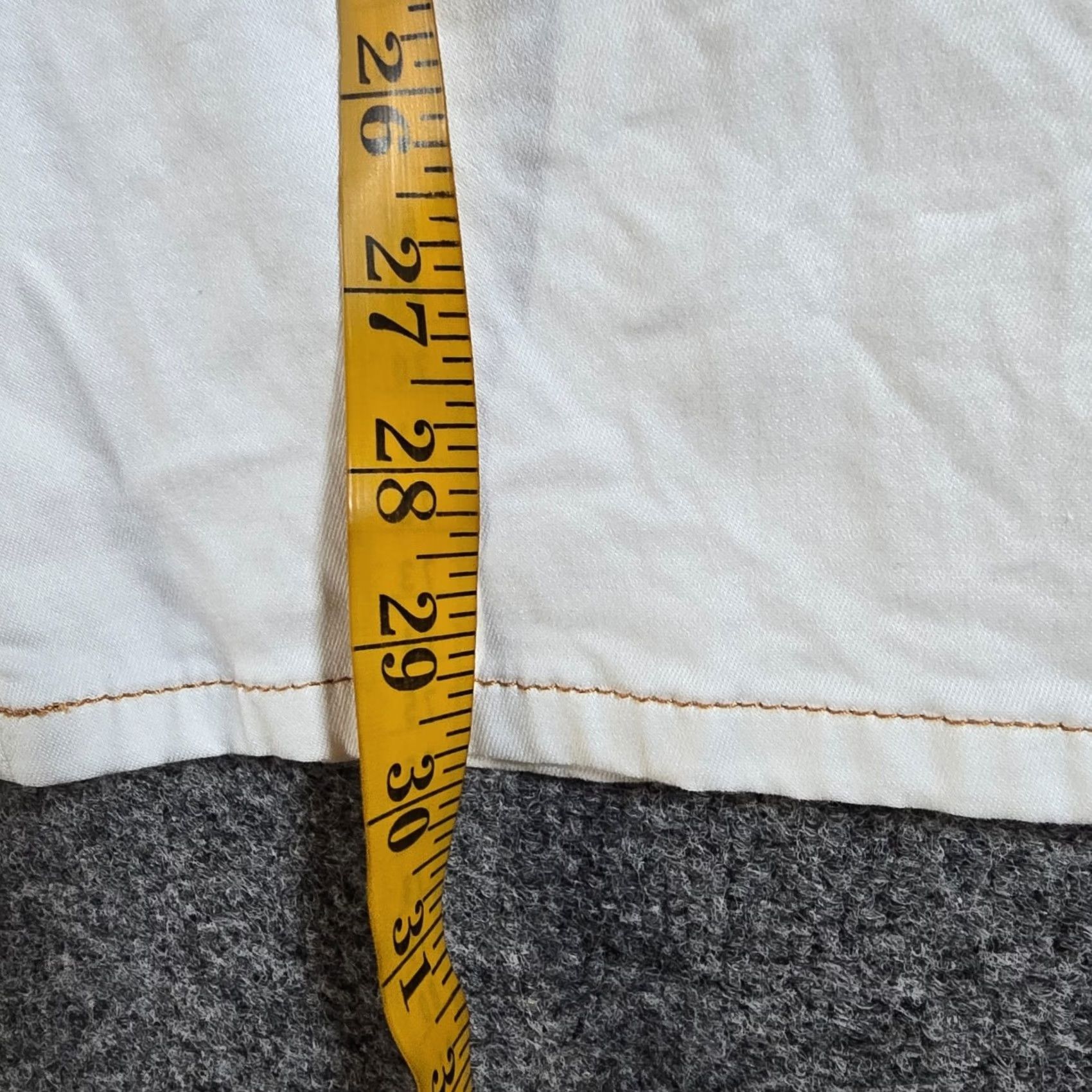 Joie Joie Jeans Womens Size 12 White Carpenter Baggy Straight Leg Cargo Casual Painte Mens Womens Girls Boys Size 34" / US 12 / IT 48 - 7 Thumbnail