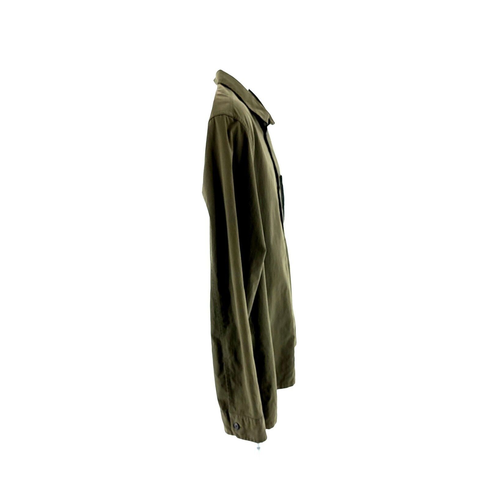 Calvin Klein Calvin Klein Green Large Pocket Front Cotton Collared Dress Size US L / EU 52-54 / 3 - 8 Thumbnail