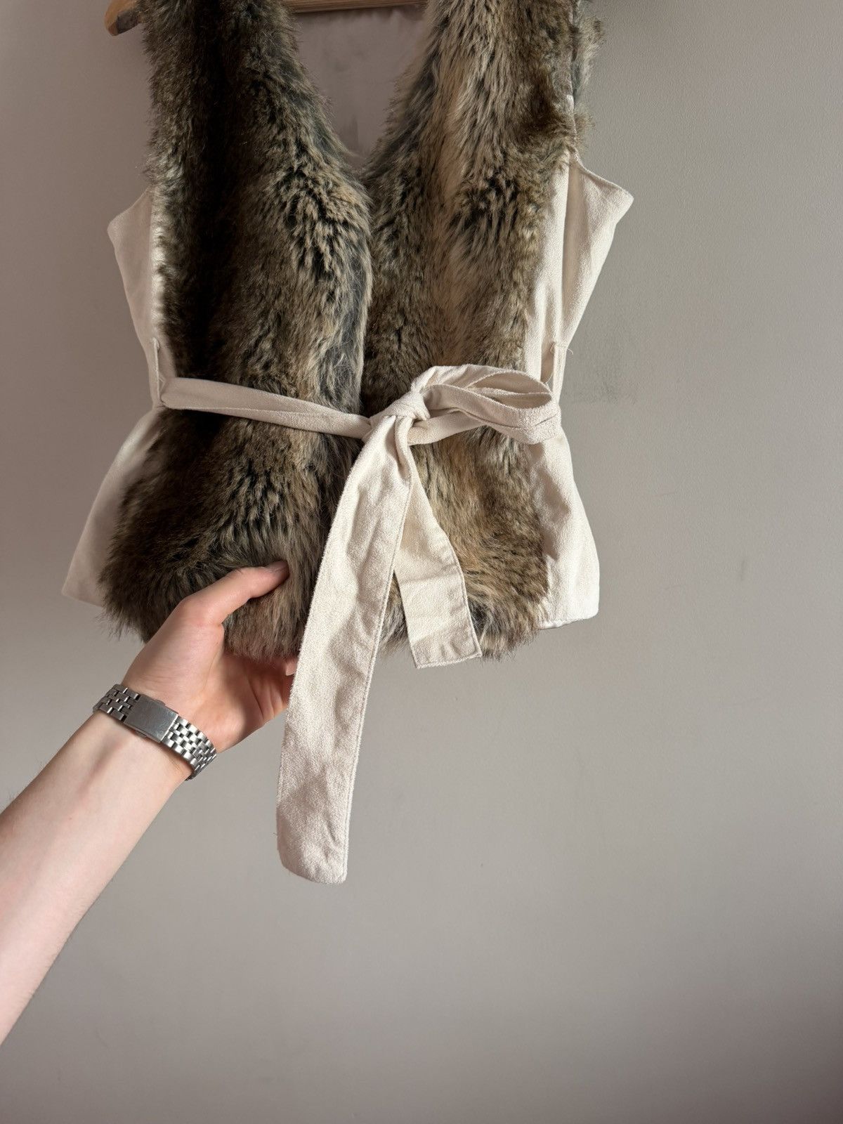 Vintage Vintage Faux Fur Vest Size M / US 6-8 / IT 42-44 - 2 Thumbnail