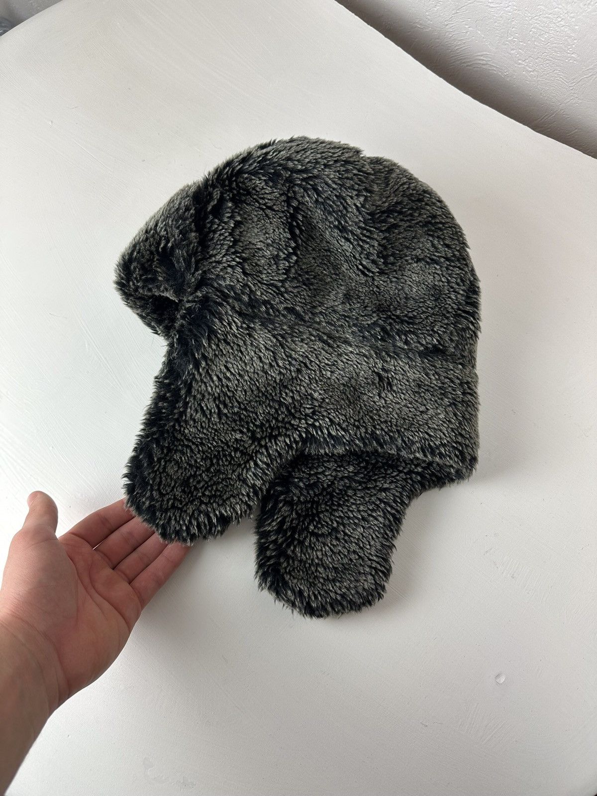 Japanese Brand × Vintage Vintage Crazy Y2k Mohair Fuzzy Hat Ushanka Punk Huge Size ONE SIZE - 4 Thumbnail
