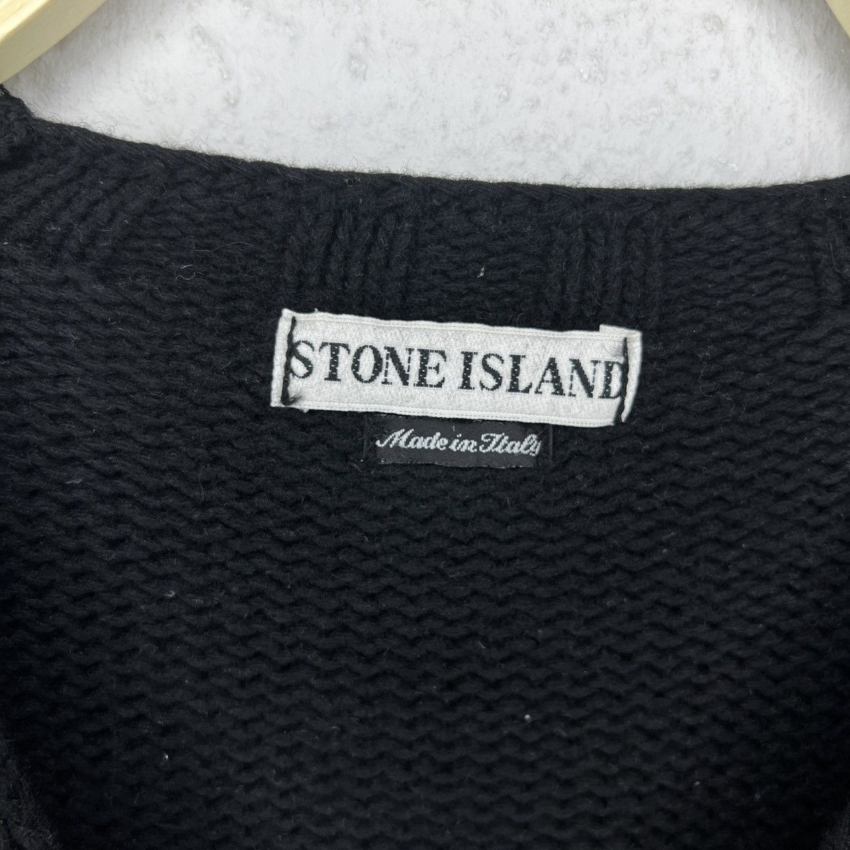 Stone Island × Vintage Vintage Stone Island Knitwear Jumper Sweater Green Badge Size US M / EU 48-50 / 2 - 6 Thumbnail