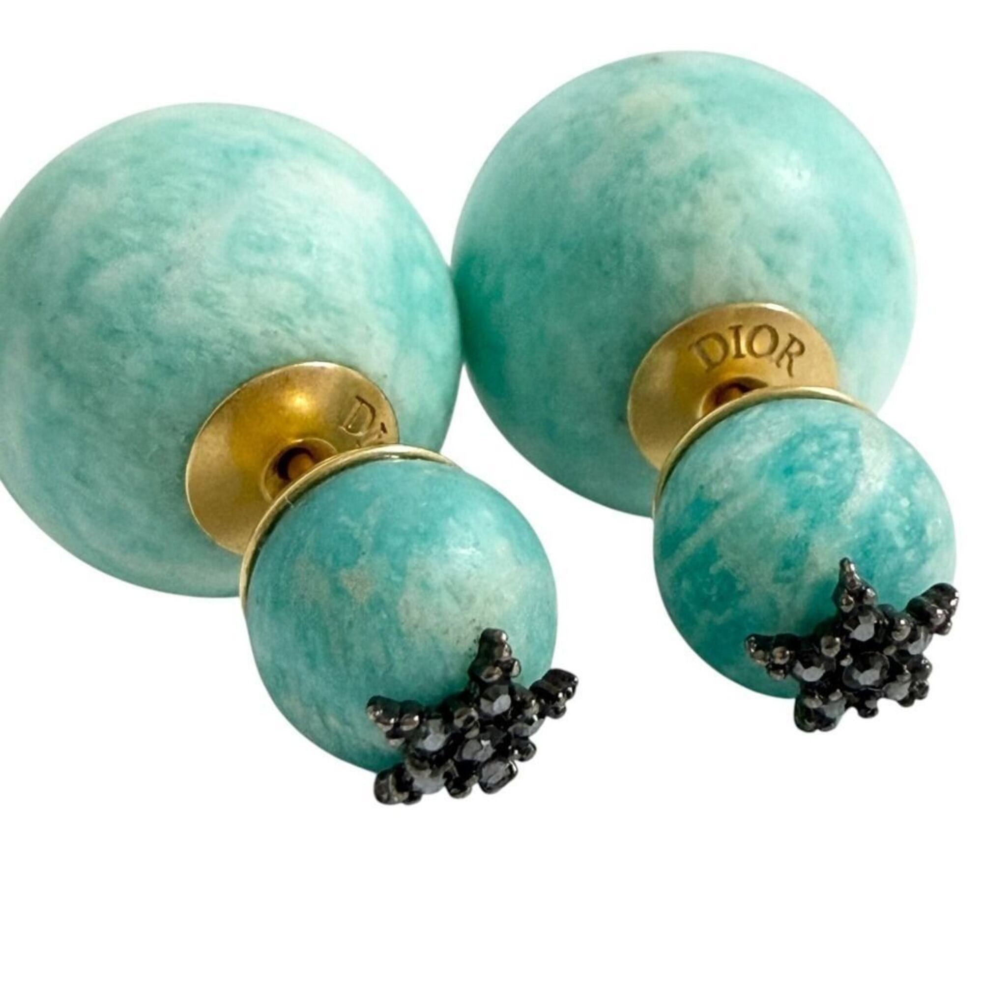 Dior Christian Dior Dior Women's Tribal Earrings, Turquoise Blue Size ONE SIZE - 1 Thumbnail