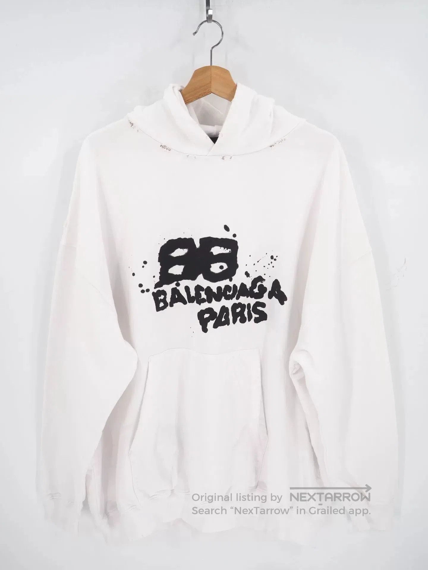 Balenciaga balenciaga hand drawn logo oversized hoodie. Size US M / EU 48-50 / 2 - 2 Thumbnail