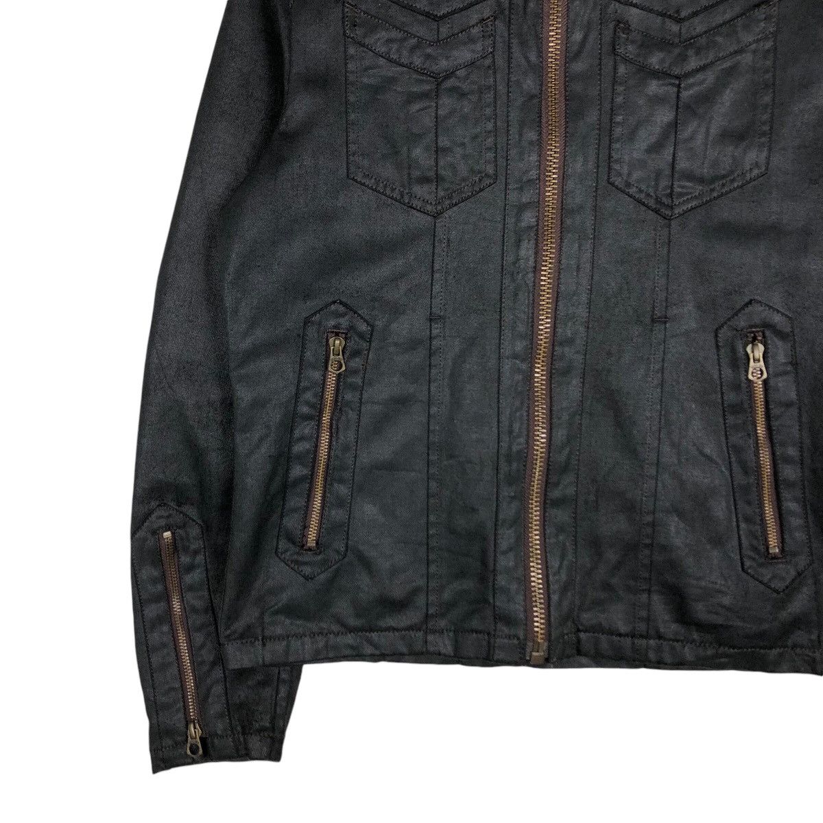 Japanese Brand 📌Vintage Trucker Biker Jacket Men Bigi Japan Issey Miyake Size US M / EU 48-50 / 2 - 5 Thumbnail