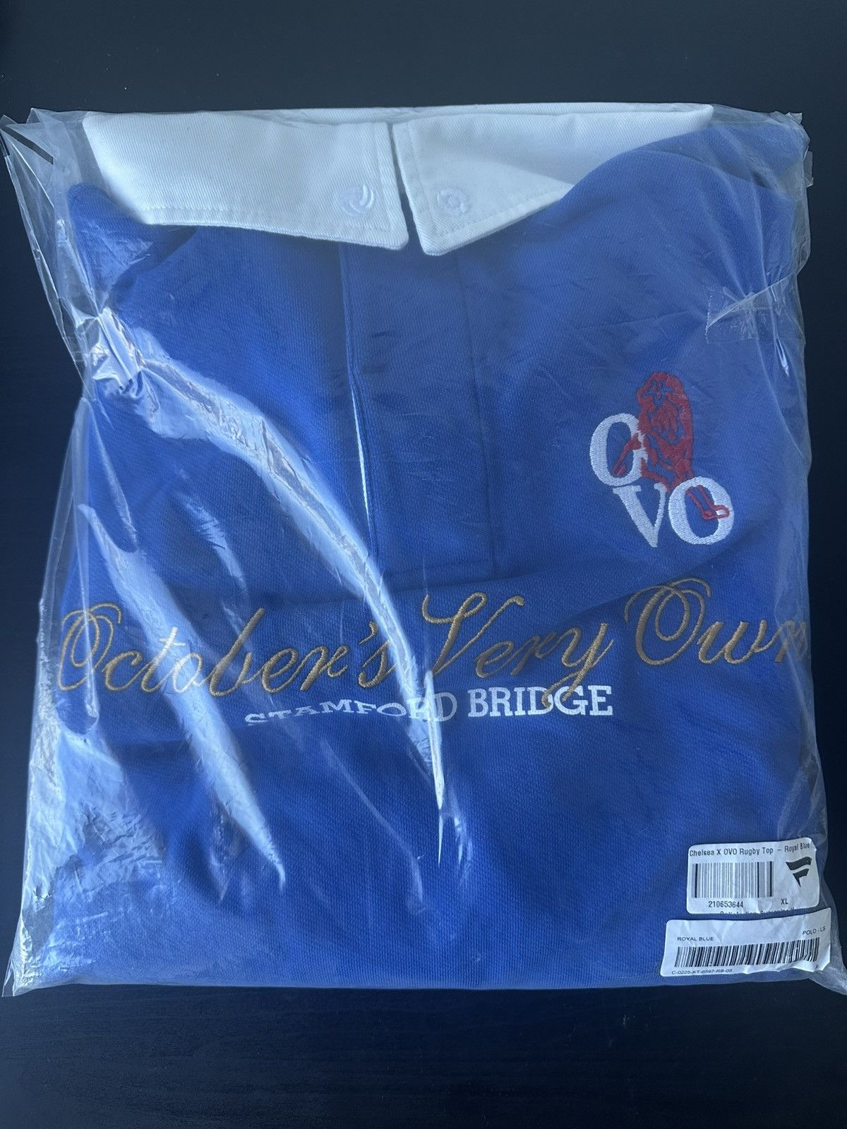 Chelsea FC X OVO limited edition collab Rugby Polo shirt.
