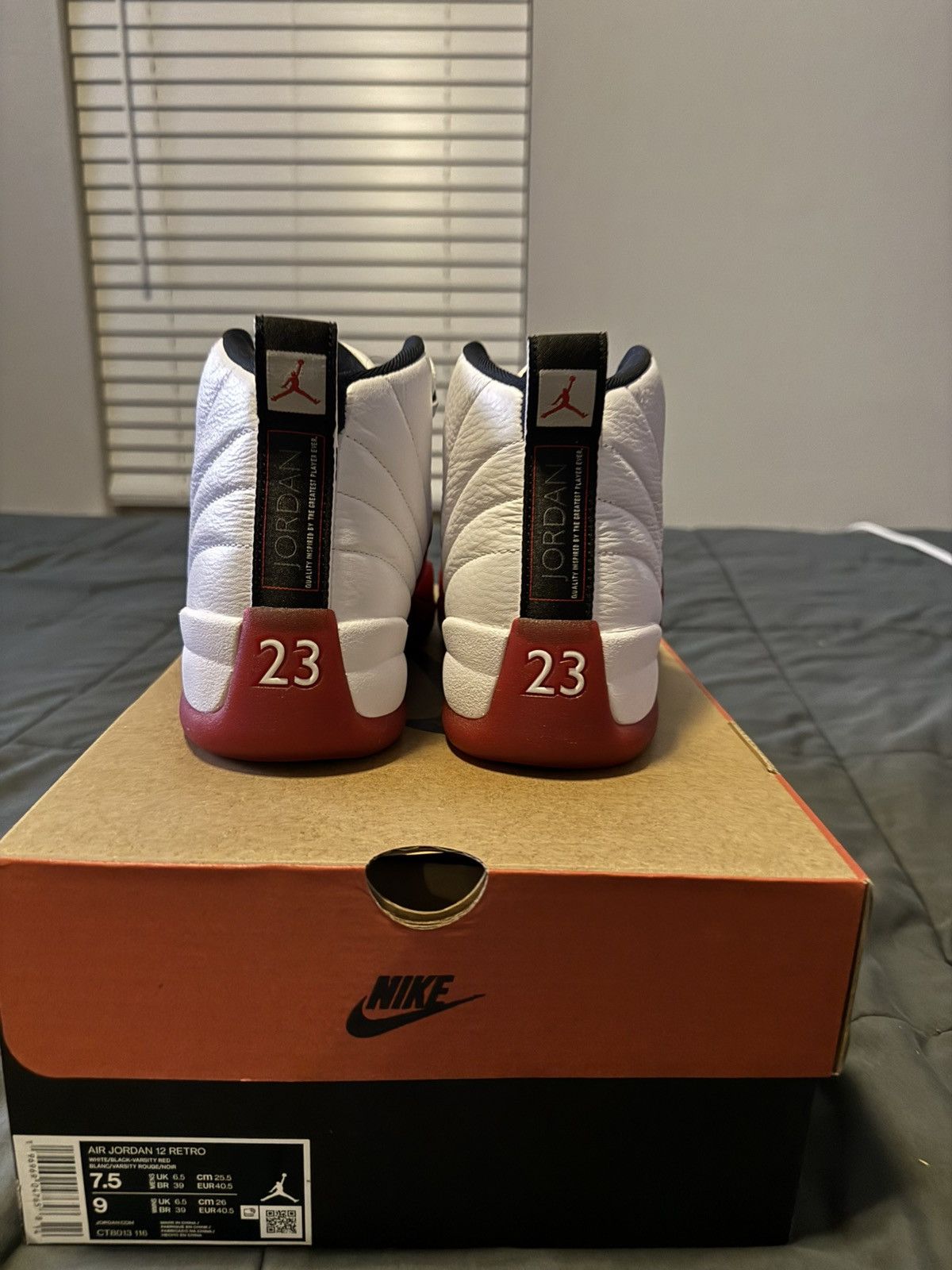Jordan Brand Jordan 12 “Cherry” Size US 7.5 / EU 40-41 - 2 Thumbnail
