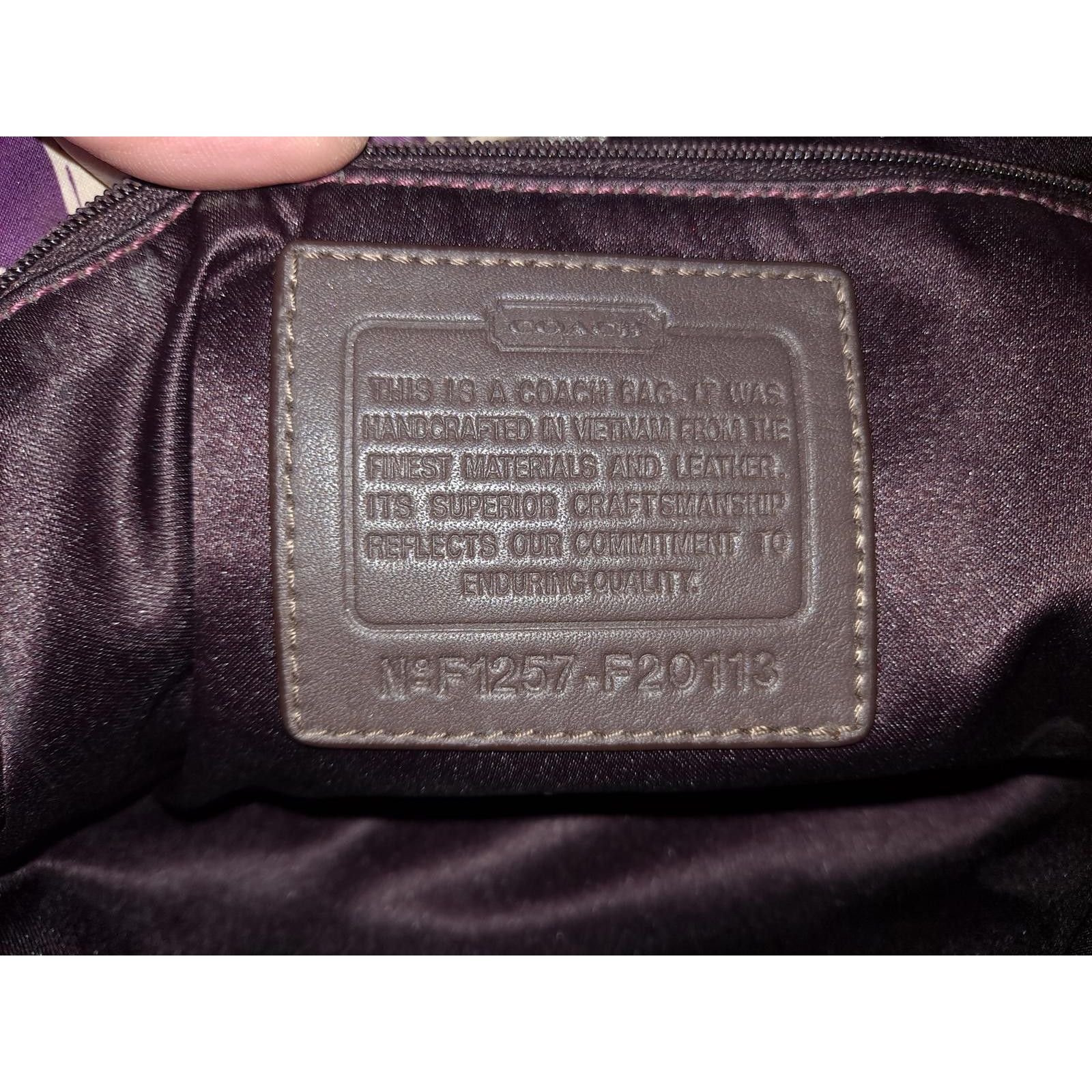 Coach Coach Ashley Sateen F1257-F20113 Colorful Shoulder Bag Size ONE SIZE - 7 Thumbnail