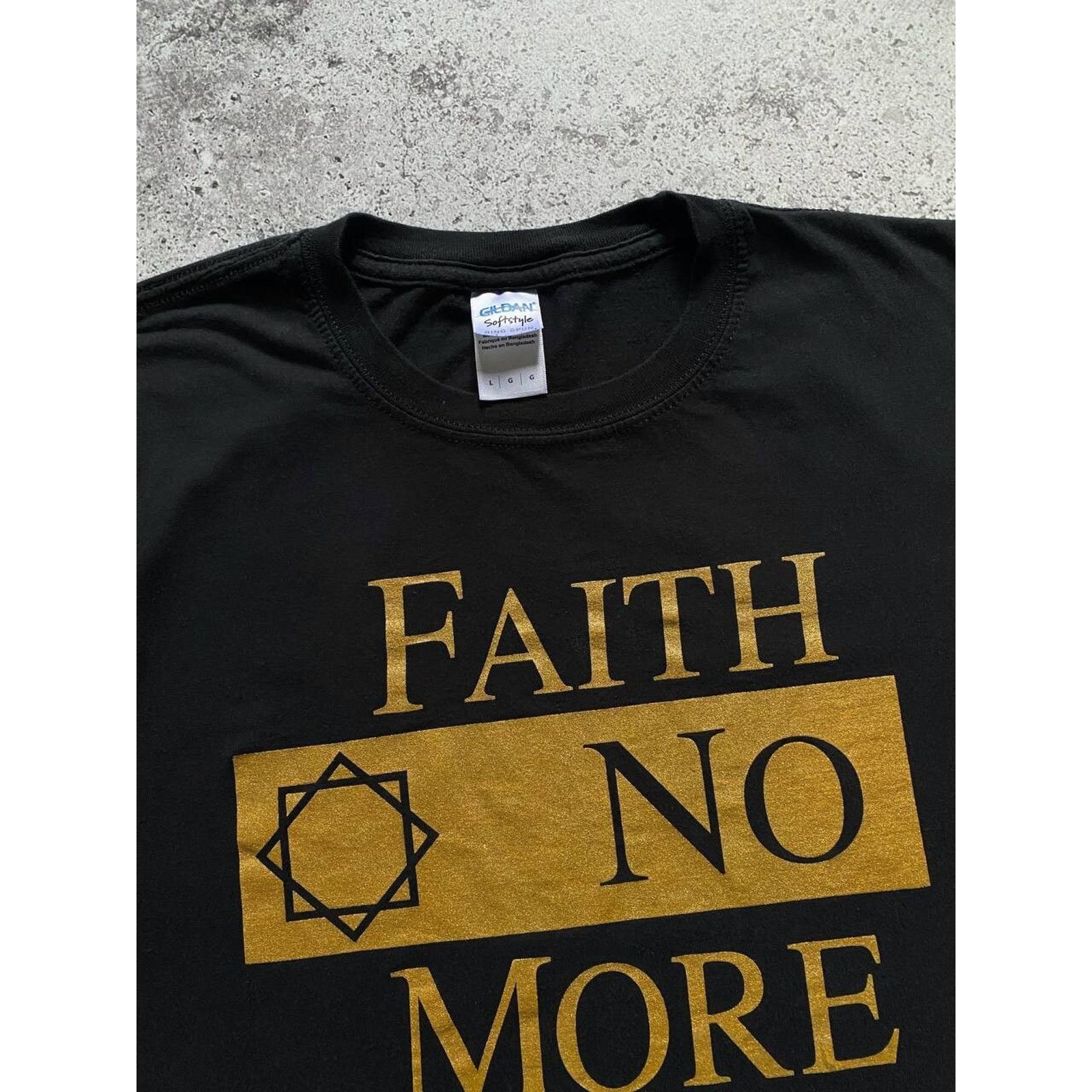 Band Tees × Vintage FAITH NO MORE GOLD CLASSIC LOGO ROCK BAND TEE Size US L / EU 52-54 / 3 - 5 Thumbnail