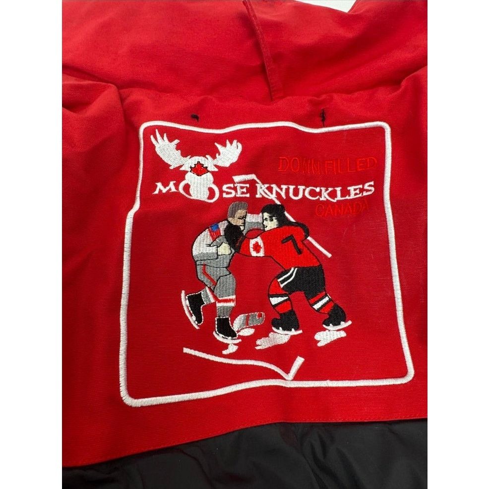 Moose Knuckles Men's Moose Knuckles Red Puffer Down Jacket Size XL Size US XL / EU 56 / 4 - 4 Thumbnail