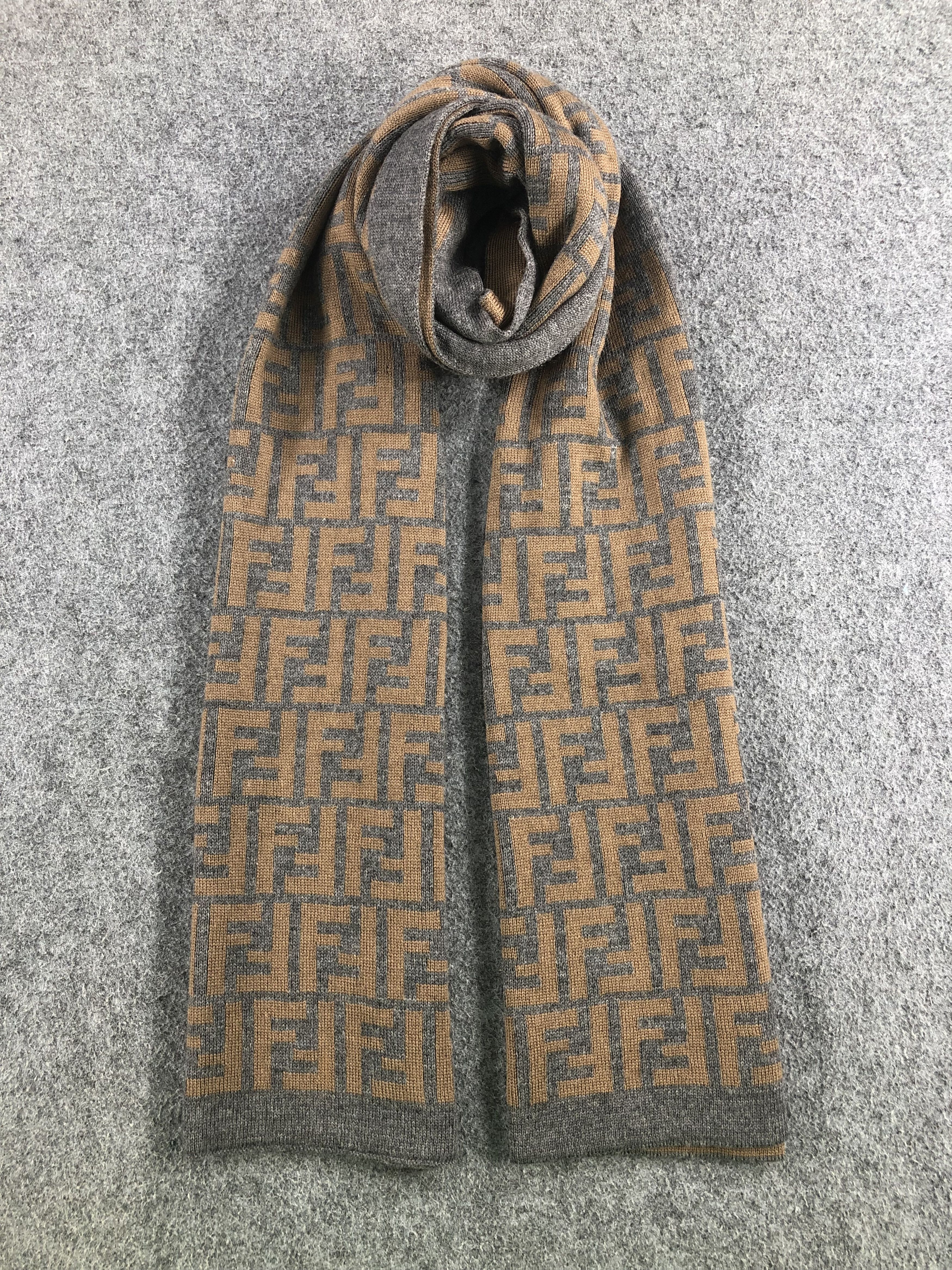 Vintage Fendi Monogram Scarf / Muffler / Neckwear Size ONE SIZE - 1 Thumbnail