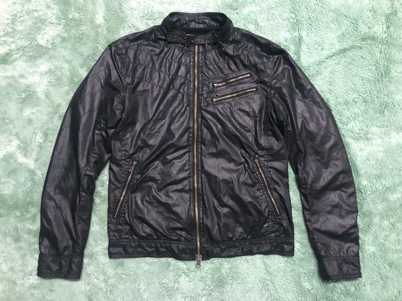 HIDEAWAYS GRAIL💥 Hideaways Nicole Bikers Polyester Light Jacket Size US M / EU 48-50 / 2 - 1 Thumbnail
