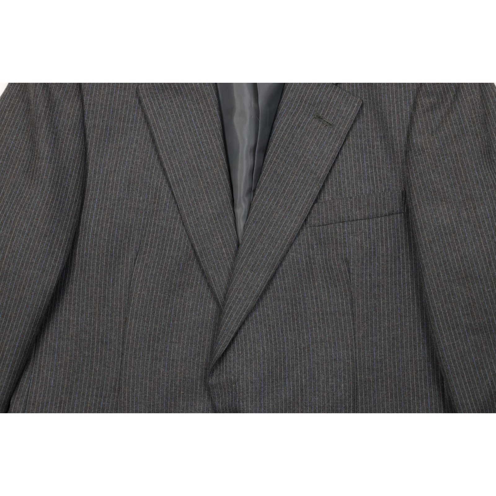 Vintage Vintage 70s Streetwear 2 Piece Wool Pinstriped Suit Wedding Size 42R - 4 Thumbnail