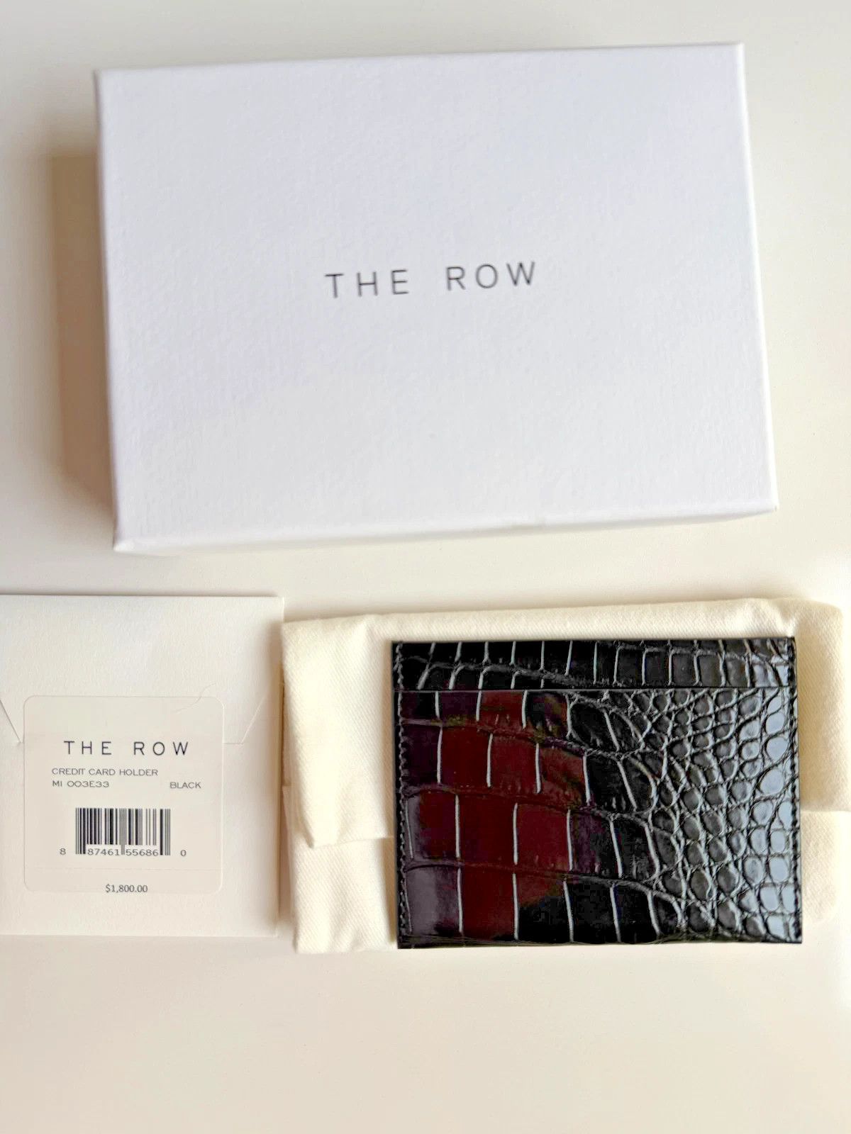 The Row THE ROW Alligator Crocodile Card Holder Wallet Size ONE SIZE - 5 Thumbnail