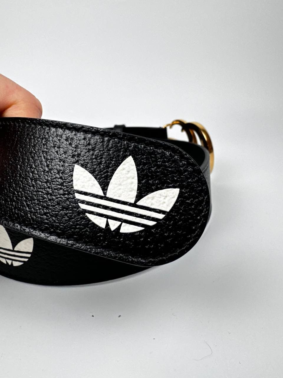 Gucci Gucci Adidas GG leather belt Size 34 - 7 Thumbnail