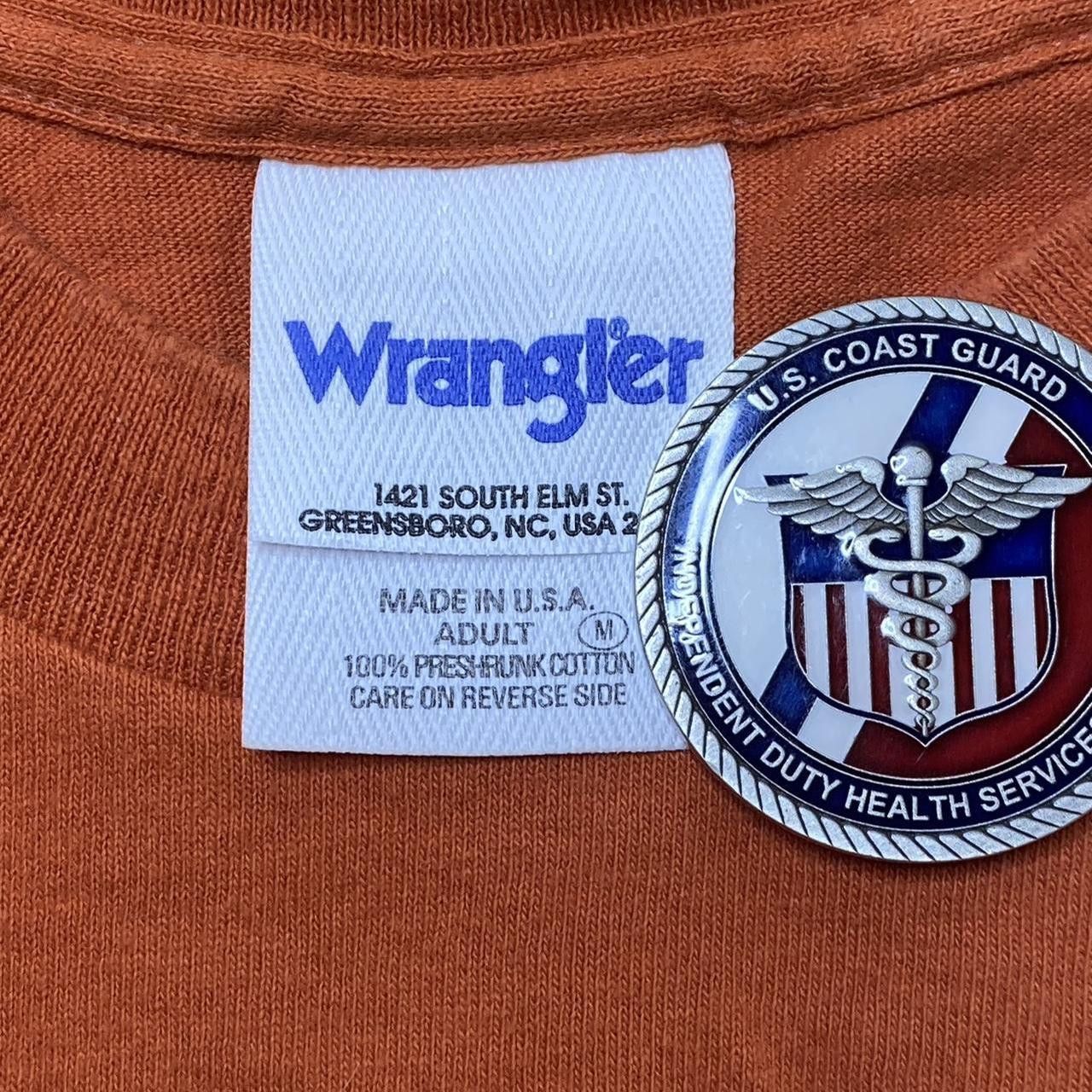 Wrangler Vintage Wrangler Cowboy Orange Rodeo Tee Size Medium Size US M / EU 48-50 / 2 - 3 Thumbnail