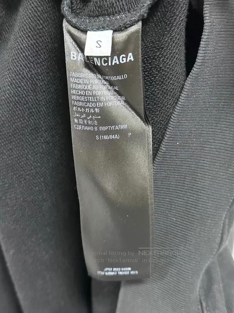 Balenciaga Balenciaga Back Crystal Hoodie Size US S / EU 44-46 / 1 - 4 Thumbnail