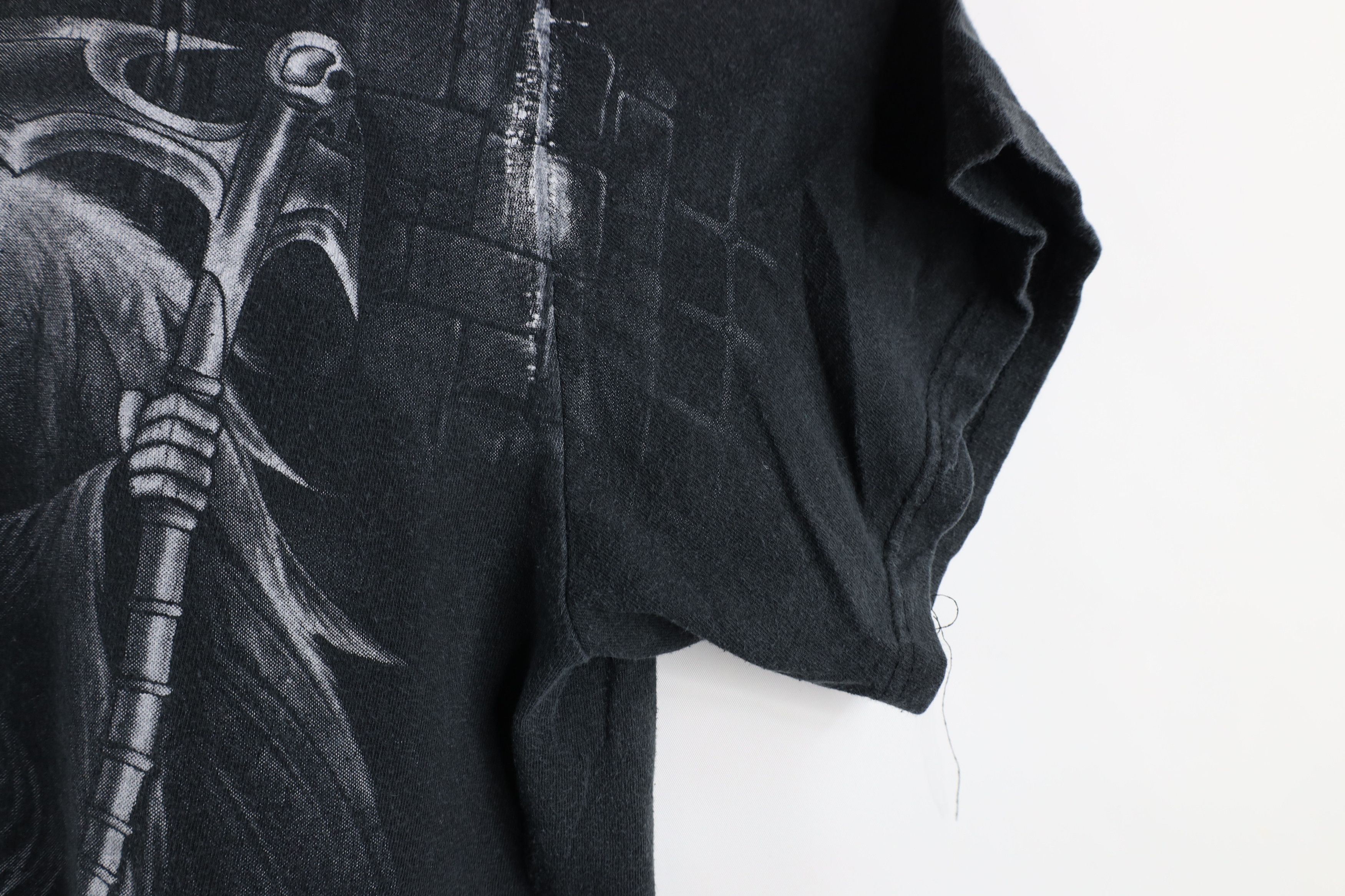 Vintage Vintage 90s Y2K Streetwear Grim Reaper Skull MMA T-Shirt Size US M / EU 48-50 / 2 - 6 Thumbnail