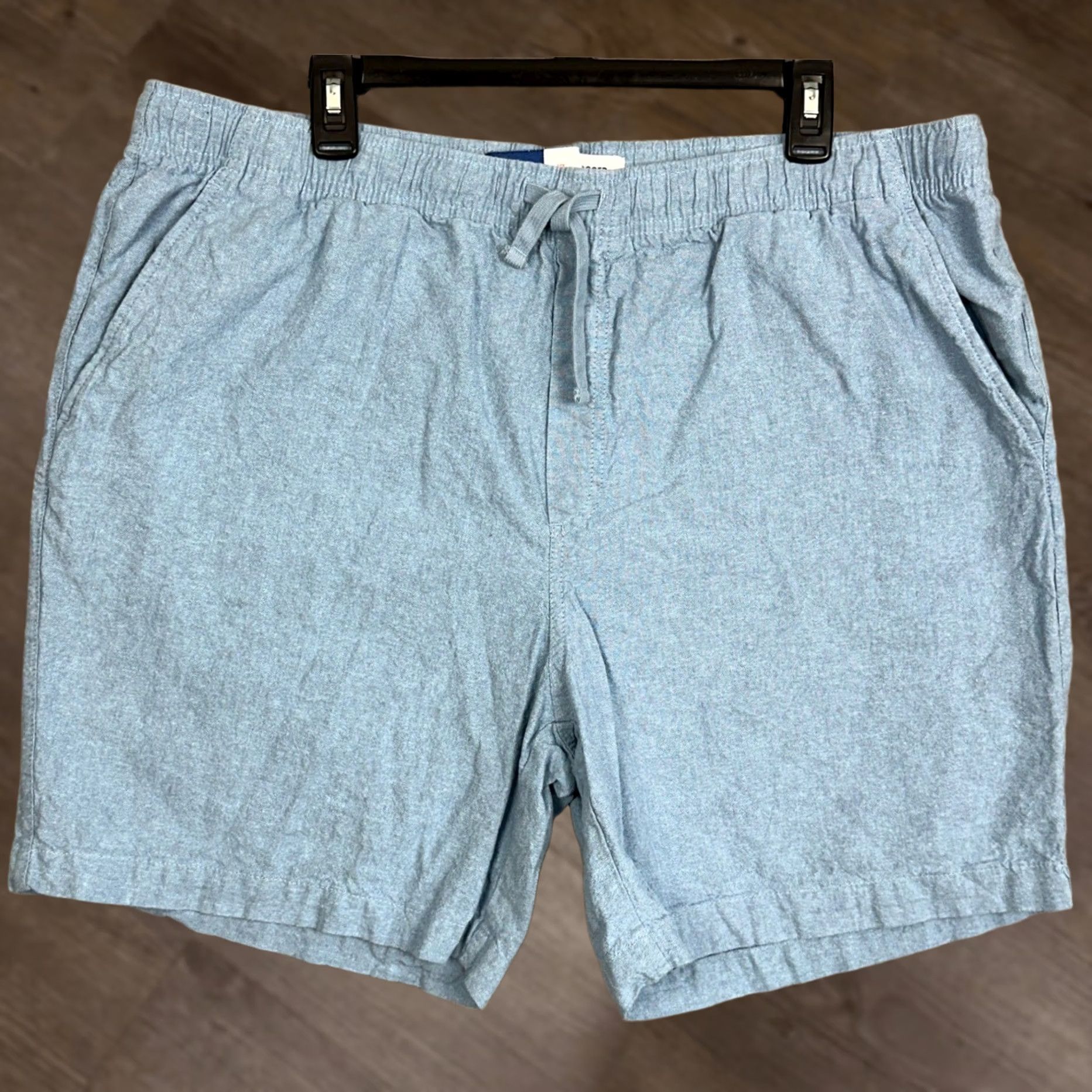 Old Navy Old Navy Linen Blend Jogger Shorts Mens XL Blue Casual Drawstring Stretch Waist Size US 38 / EU 54 - 1 Thumbnail