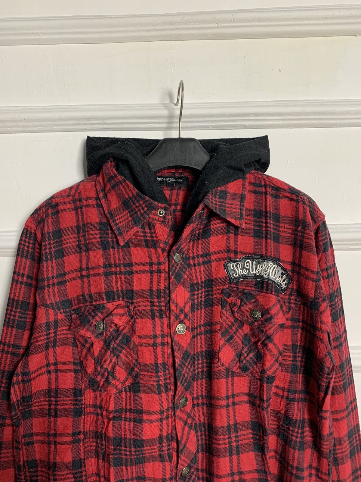 In The Attic × Japanese Brand × Vintage vintage in the attic home flannel button ups zipper hoodie Size US L / EU 52-54 / 3 - 4 Thumbnail