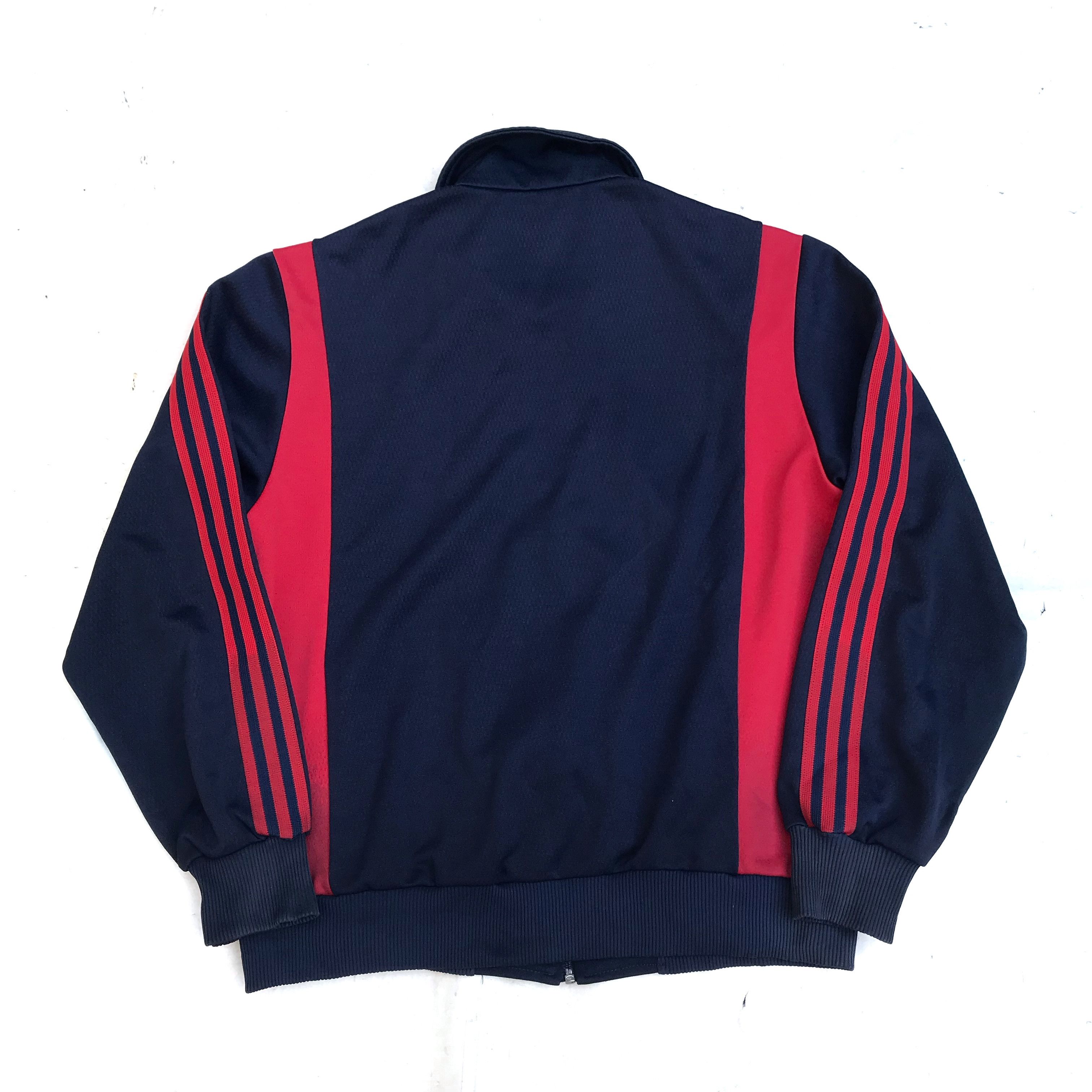 Adidas Vintage adidas tracktop race stripe lining jacket two tone Size US L / EU 52-54 / 3 - 6 Thumbnail