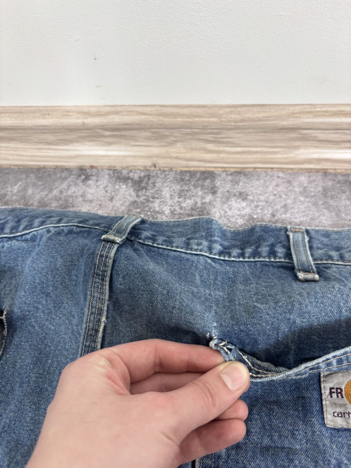 Carhartt Carhartt FR Flame Resistant Men’s Denim Jeans Size US 38 / EU 54 - 9 Thumbnail