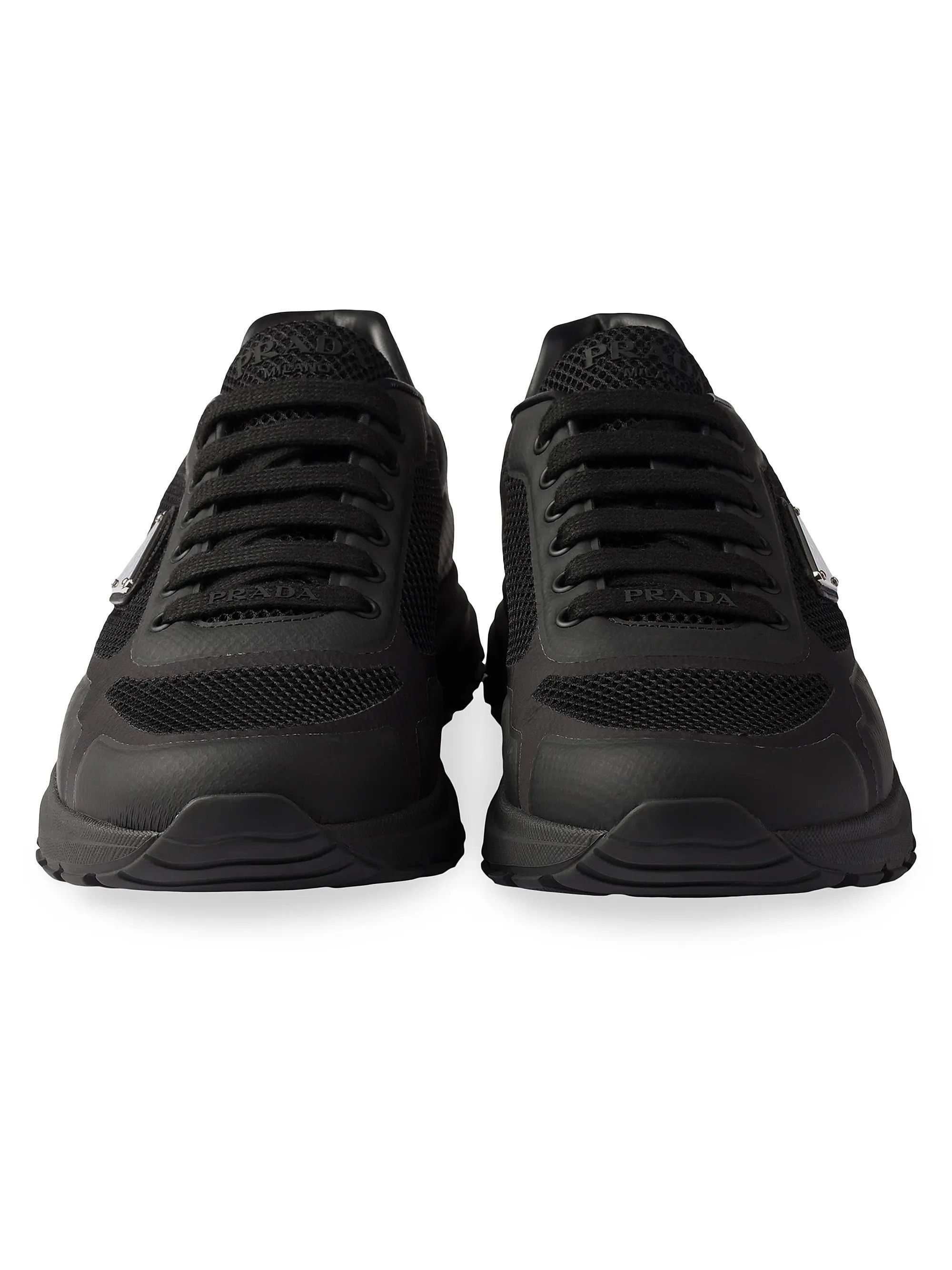 Prada os11x0126 Prax 2.0 Fabric Sneakers in Black Size US 8 / EU 41 - 4 Thumbnail