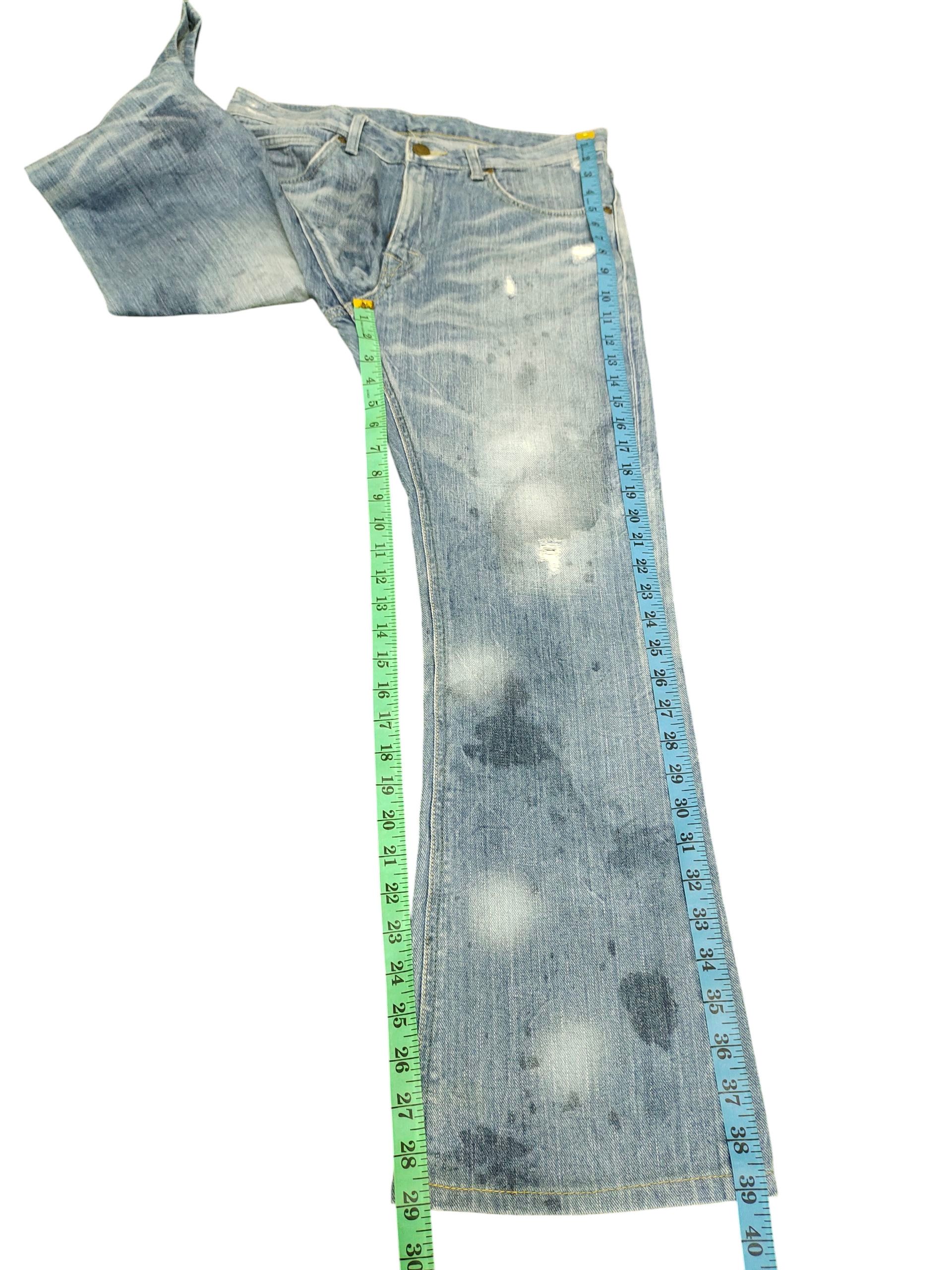 Comme des Garcons × Undercover Vintage Lee Rider Distress Faded Denim Jeans Grunge Size US 31 - 16 Thumbnail