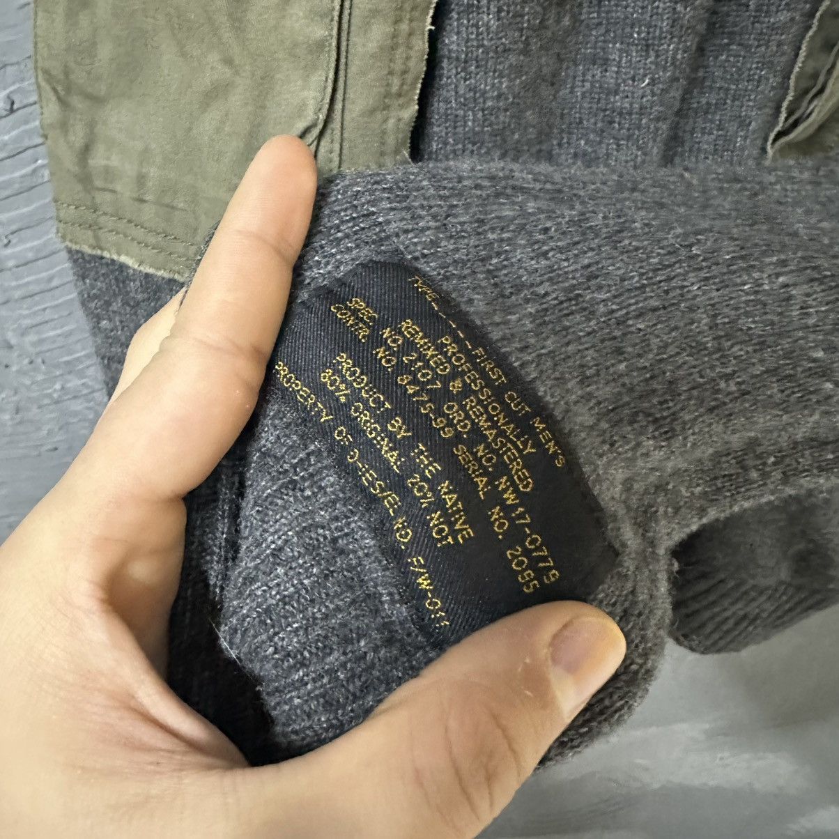Diesel Diesel Reworked Military Wool Knit Sweater Army Patchwork Size US L / EU 52-54 / 3 - 4 Thumbnail