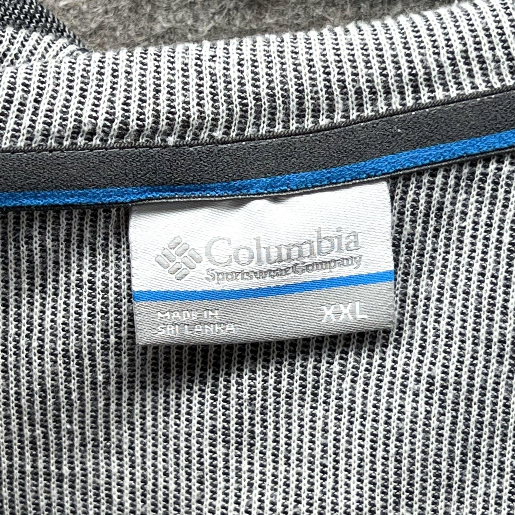 Logo 7 Columbia Hoodie Mens 2XL Gray Full Zip Knit Sweatshirt Pockets Casual Logo Zip Front Crow Neck Crew Neck Size US XXL / EU 58 / 5 - 3 Thumbnail
