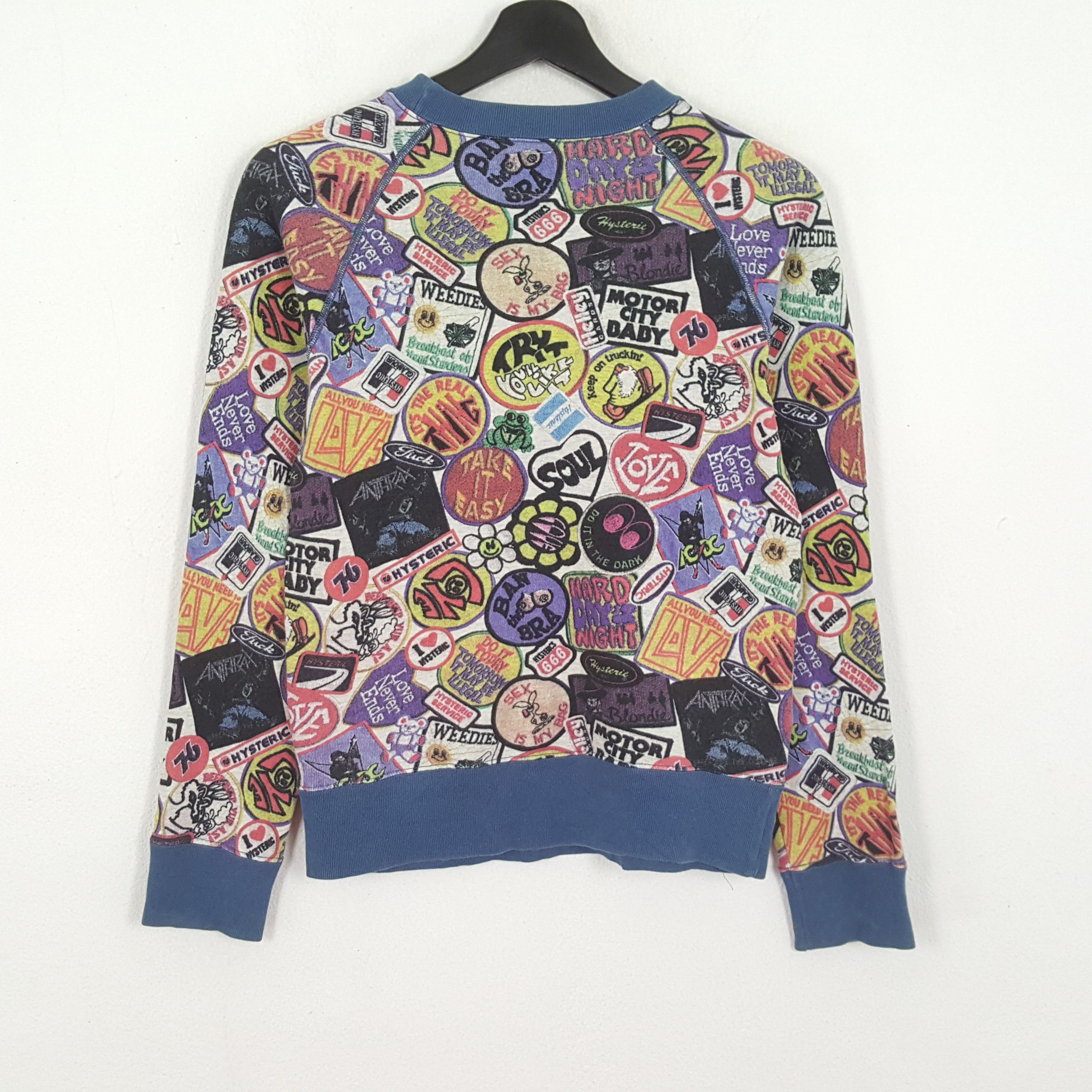 Hysteric Glamour HYSTERIC GLAMOUR Japanese Brand Fullprint Design Sweatshirt Size XS / US 0-2 / IT 36-38 - 3 Thumbnail