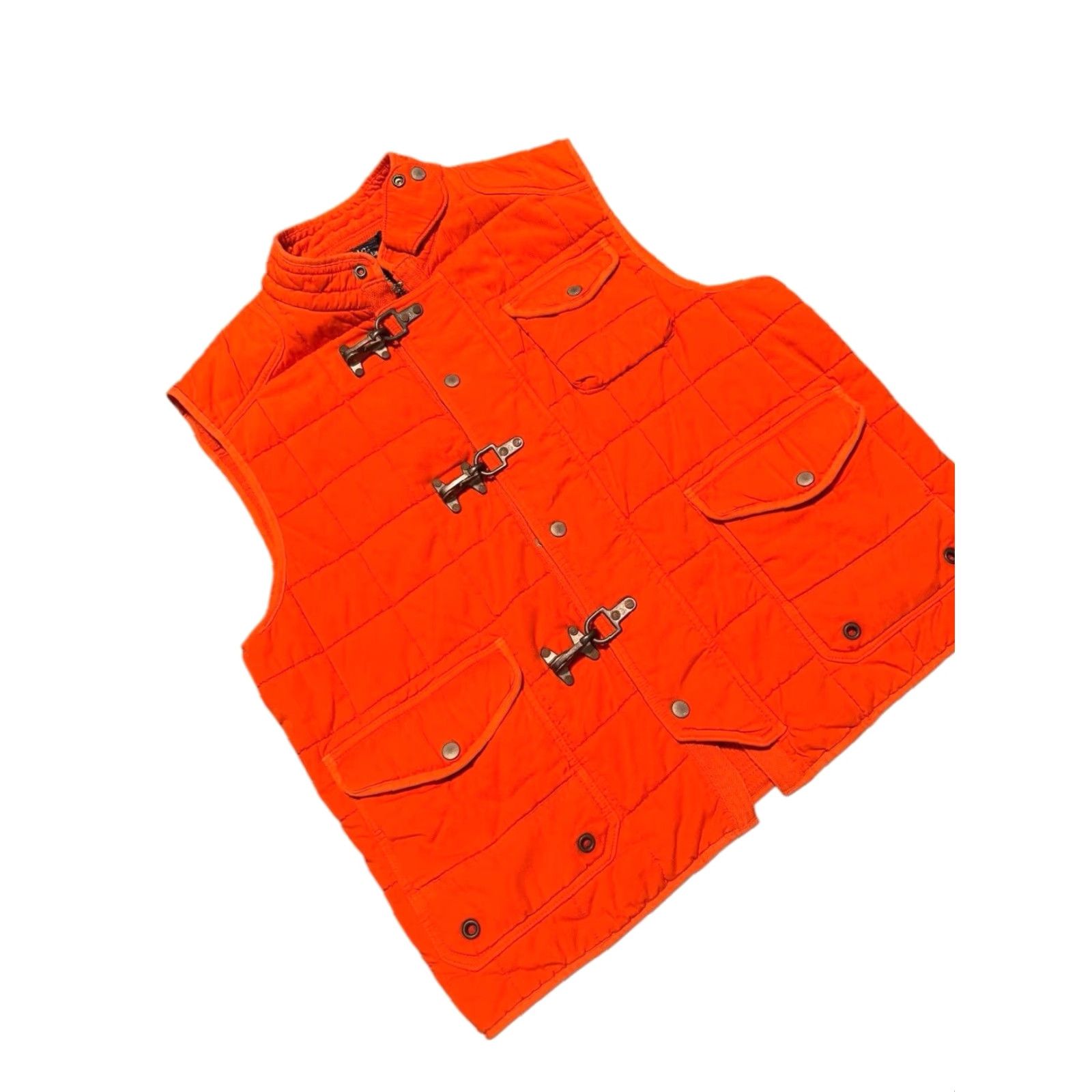 Polo Ralph Lauren VINTAGE Polo Ralph Lauren Fireman Clasp Insulated Down Vest 2XL Orange Defect Size US XXL / EU 58 / 5 - 3 Thumbnail
