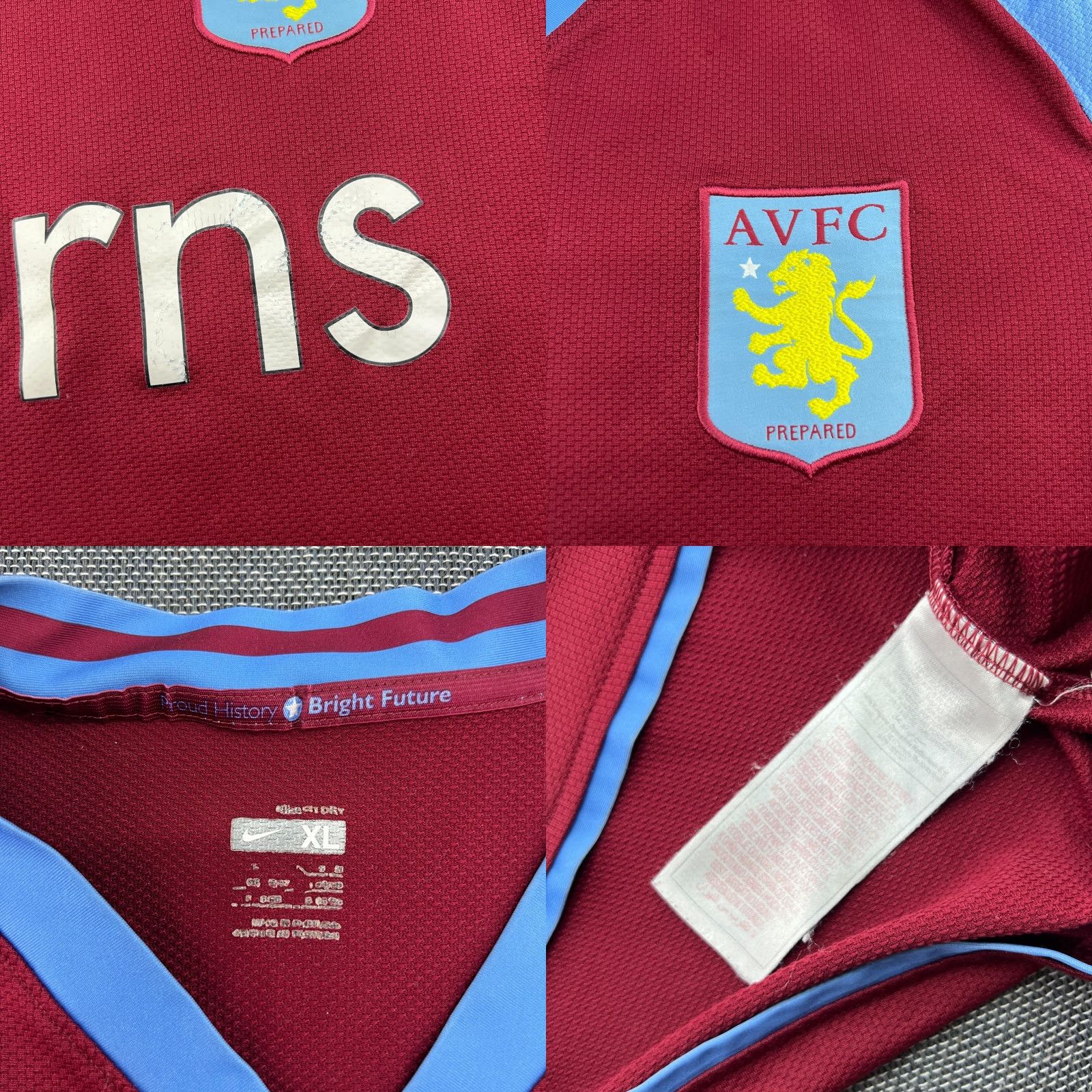 Nike Nike Aston Villa 2008 2009 Home Football Jersey Mens XL Shirt Size US XL / EU 56 / 4 - 10 Thumbnail