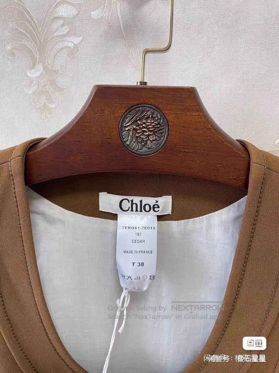 Chloe Chloe New Runway Caramel Sleeveless Pinafore. Size M / US 6-8 / IT 42-44 - 5 Thumbnail