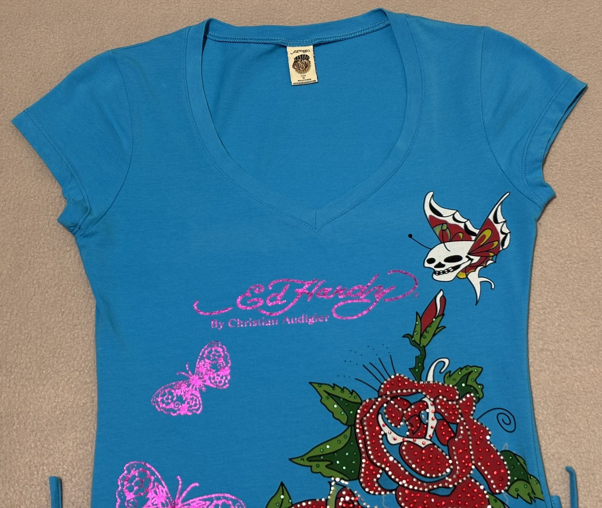 Ed Hardy Ed Hardy Blue T-shirt Size M Size M / US 6-8 / IT 42-44 - 5 Thumbnail