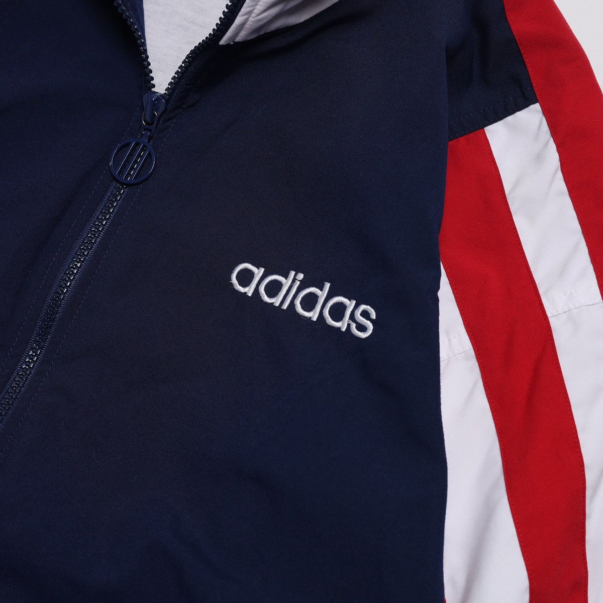 Adidas Vintage Adidas Zip Track Top Light Jacket 90s Red Blue Size US M / EU 48-50 / 2 - 7 Thumbnail