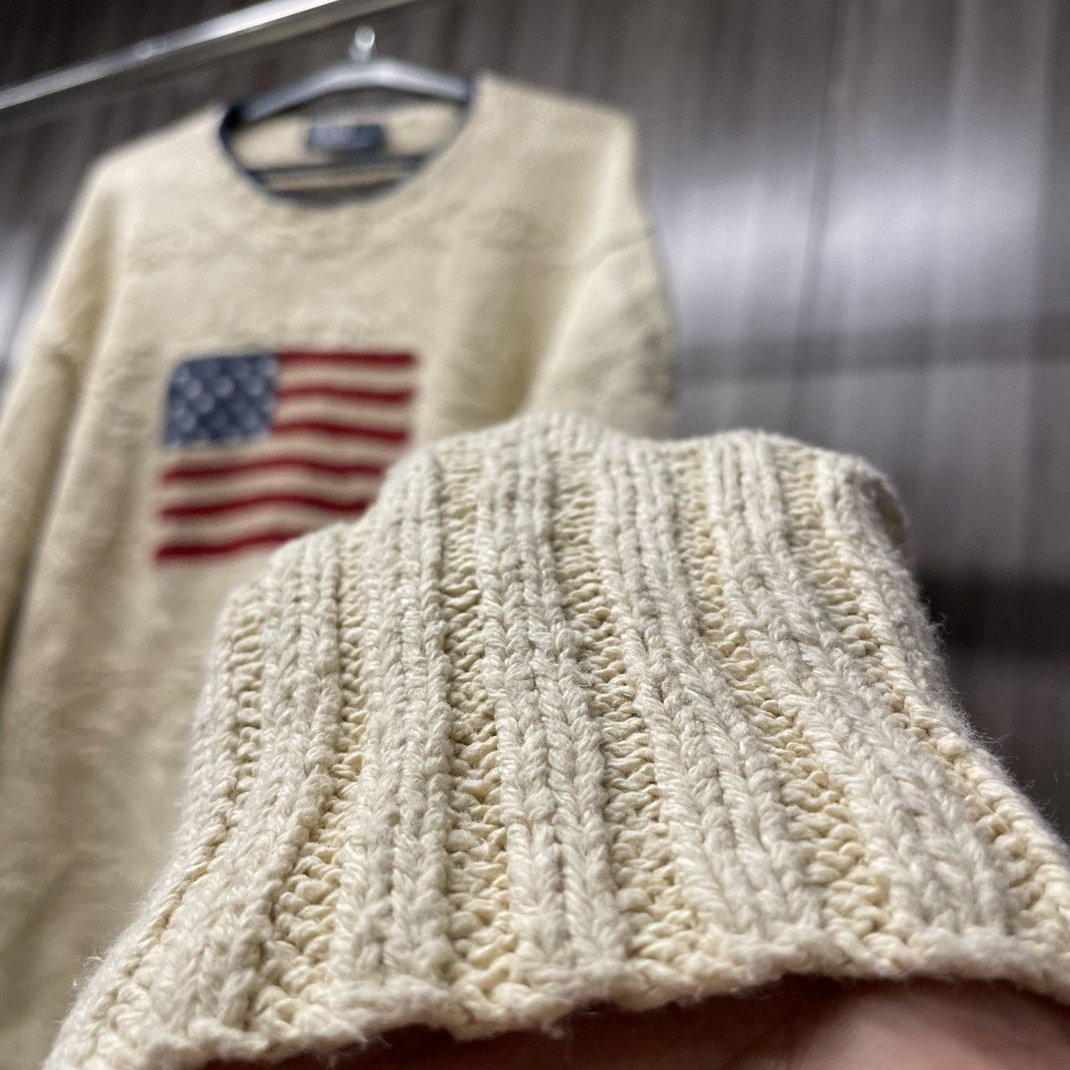 Polo Ralph Lauren Polo Ralph Lauren American Flag Sweater Size US XL / EU 56 / 4 - 5 Thumbnail
