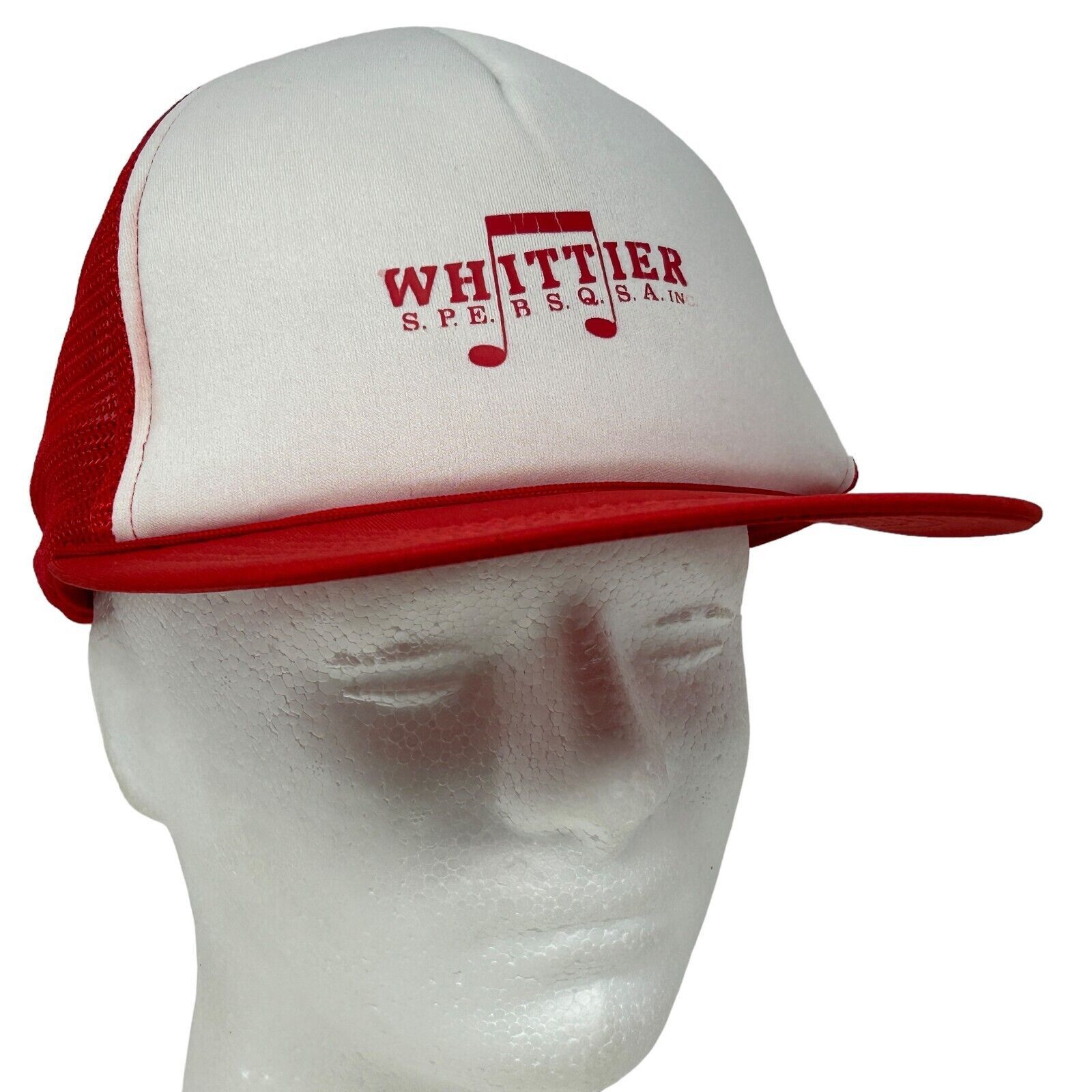 Vintage SPEBSQSA Barbershop Harmony Society Trucker Hat Cap Red Size ONE SIZE - 1 Thumbnail