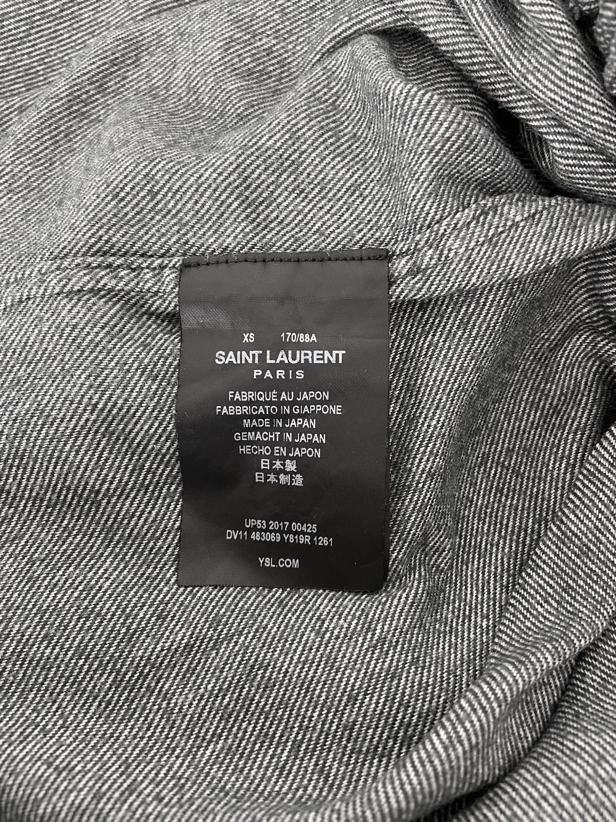 Saint Laurent Paris A/W 2017 Wool Flannel Shirt (AW17/FW17) Size US M / EU 48-50 / 2 - 6 Thumbnail