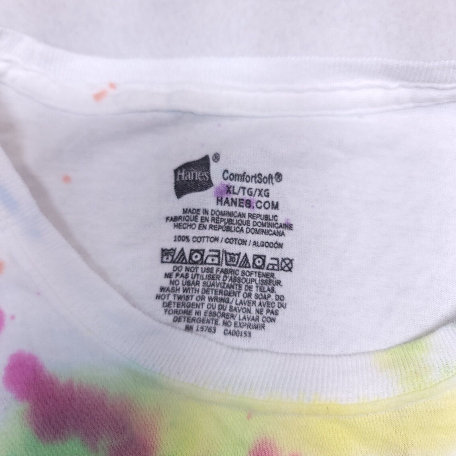 Hanes Hanes Graphic Pullover T Shirt Mens Size XL White Multi Size US XL / EU 56 / 4 - 4 Thumbnail