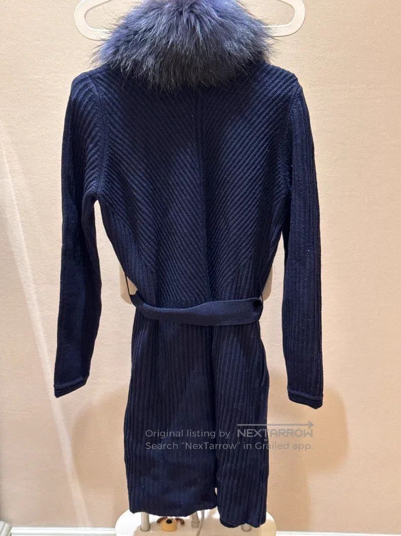 Versace Versace Blue wool blend coat Size XS / US 0-2 / IT 36-38 - 2 Thumbnail