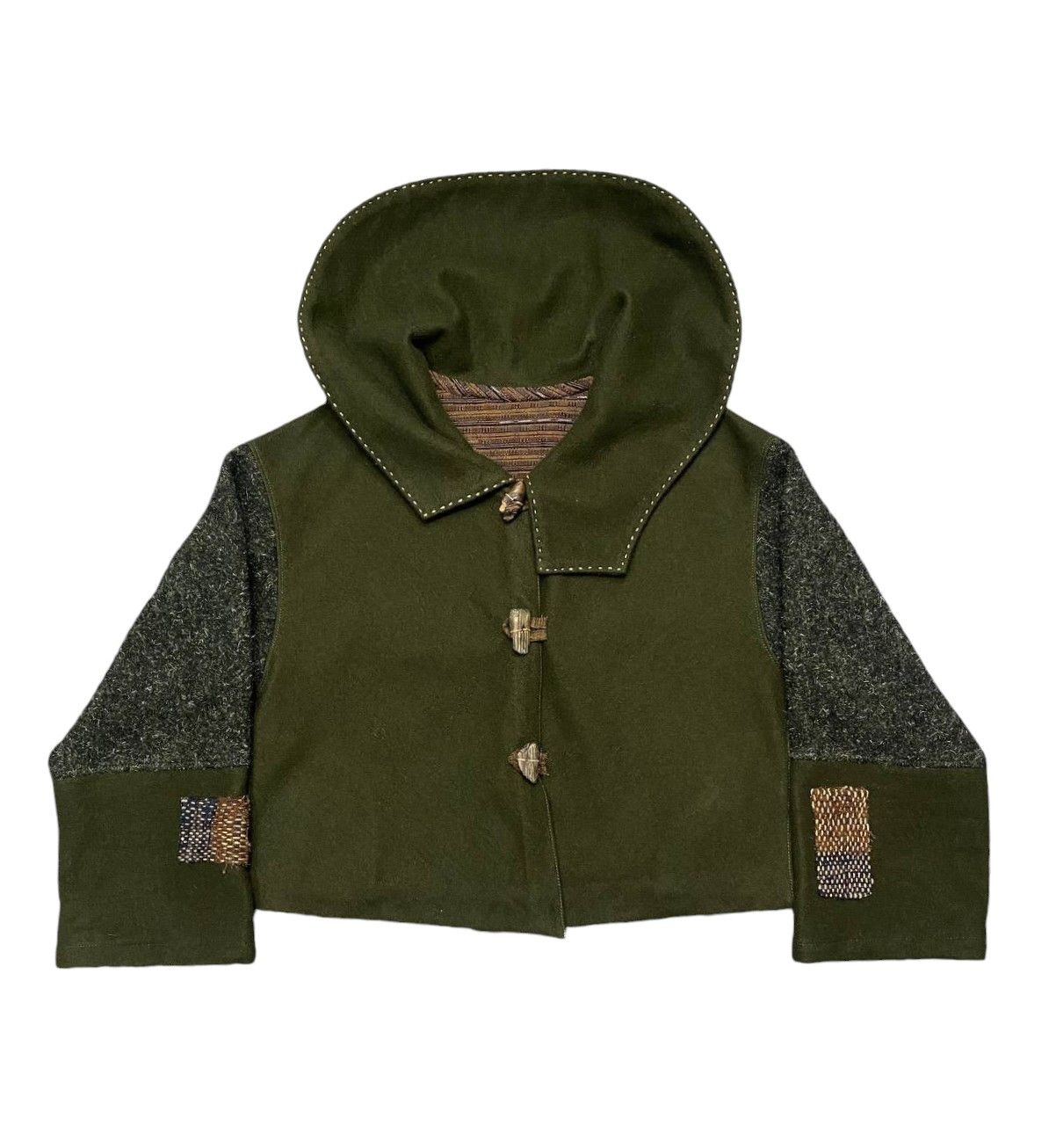 Japanese Brand ARCHIVE JAPANESE NO BRAND NO NAME CROP WOOL JACKET Size US M / EU 48-50 / 2 - 7 Thumbnail