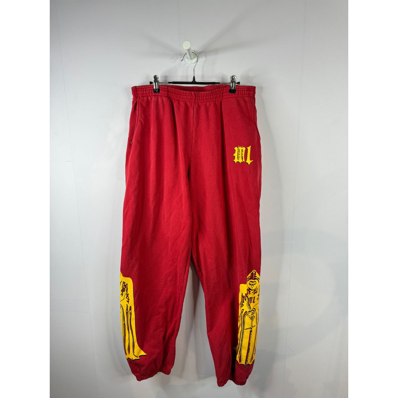 Warren Lotas Reaper Sweatsuit Red Yellow Used XL